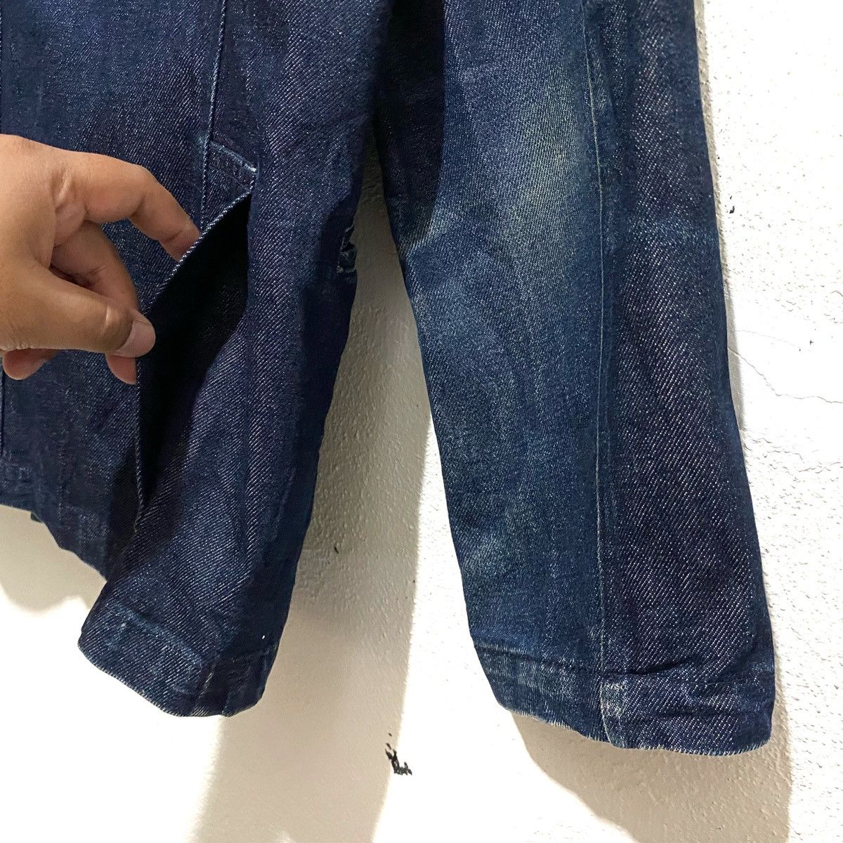 Vintage Denim Blue Jacket Japan Peacoat