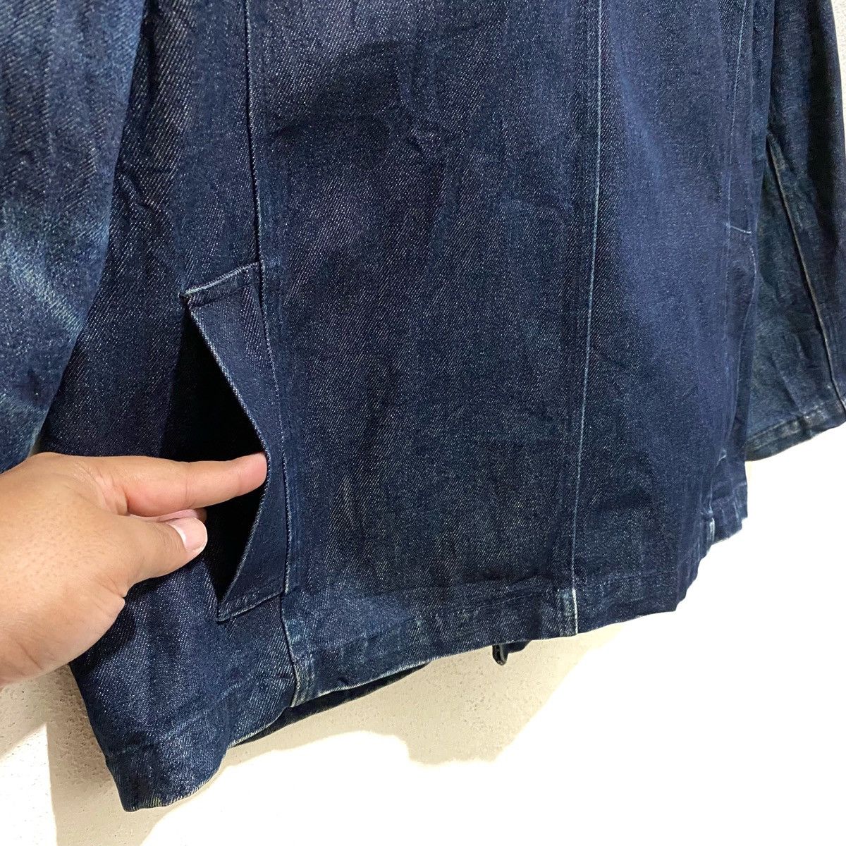 Vintage Denim Blue Jacket Japan Peacoat