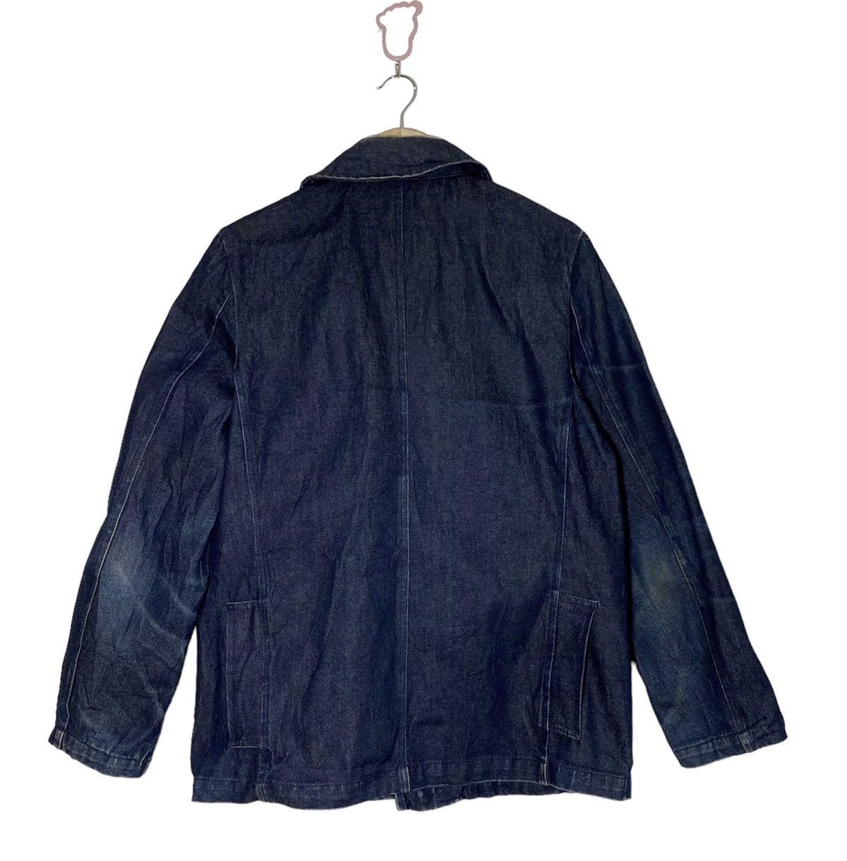 Vintage Denim Blue Jacket Japan Peacoat