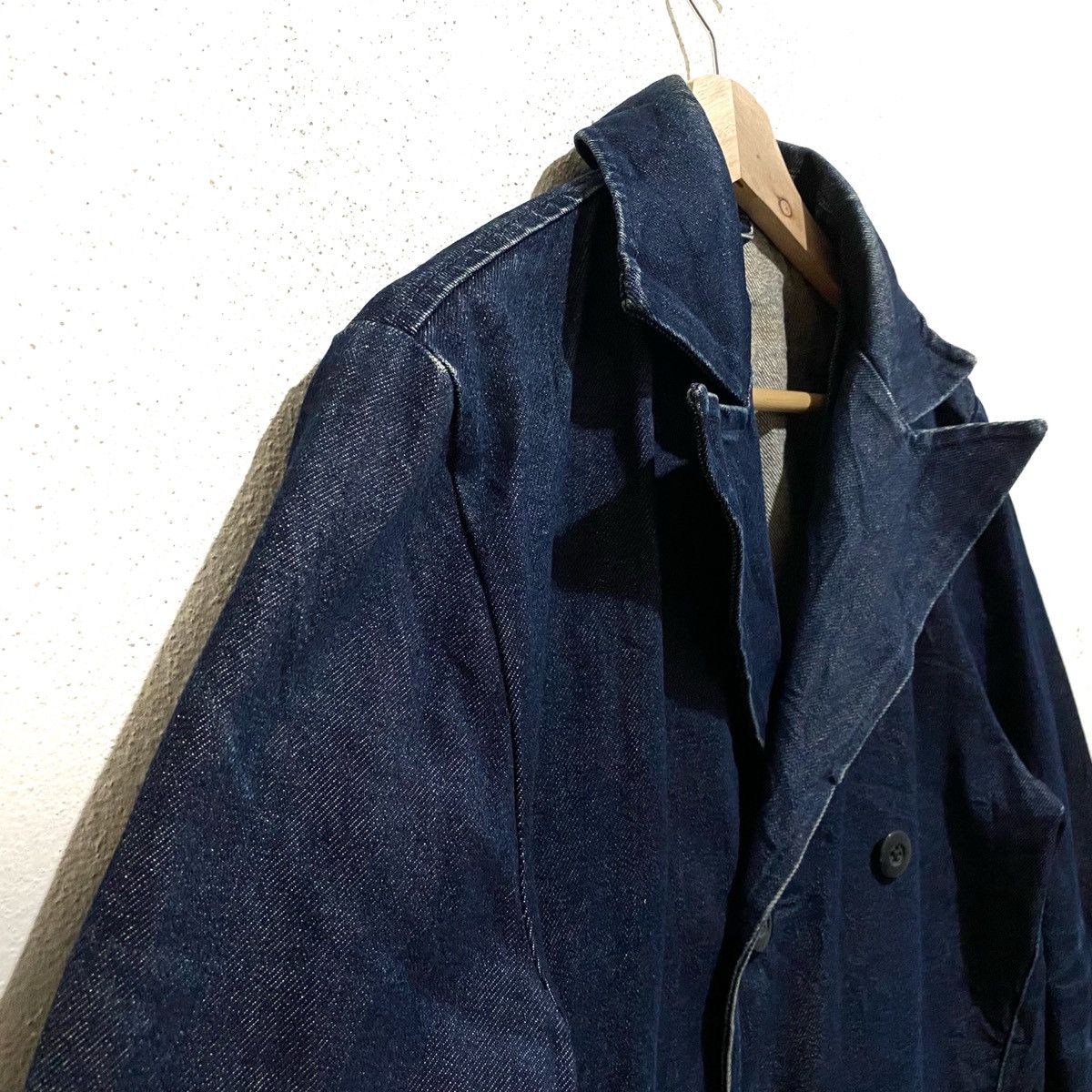Vintage Denim Blue Jacket Japan Peacoat