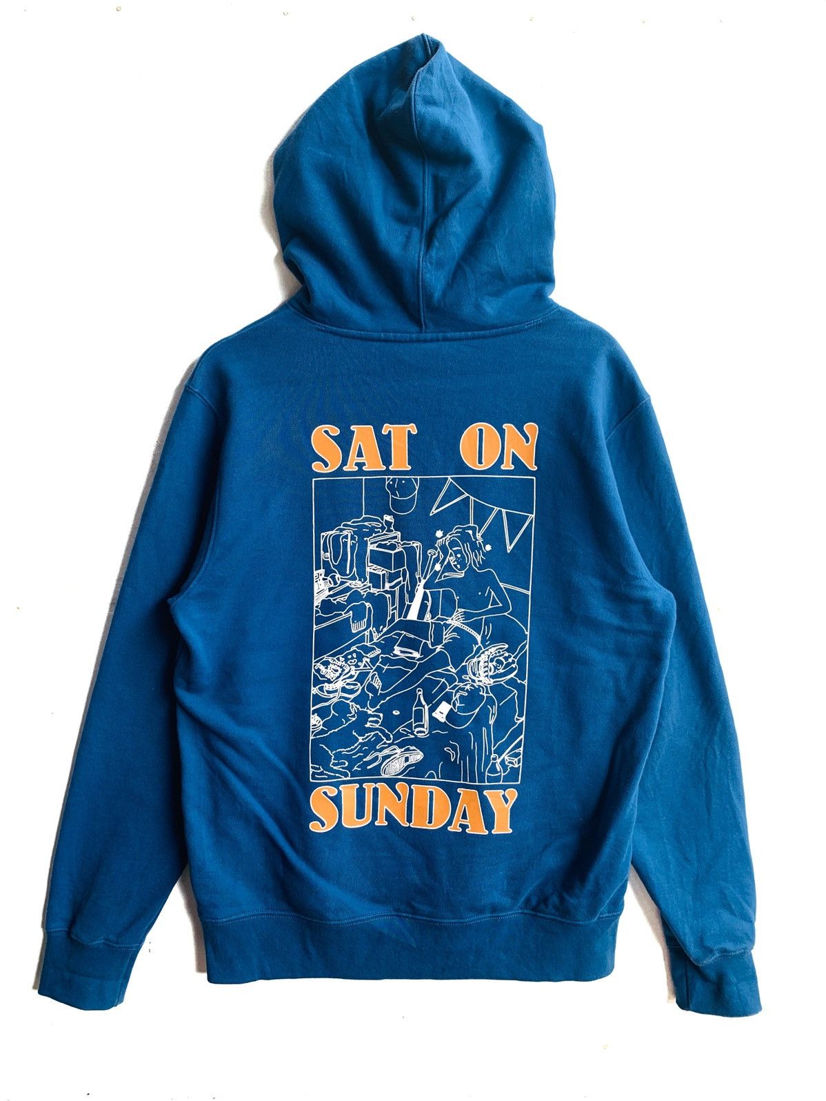 image of Cartoon Network x Vintage Wkndrs Lazy Sunday Hoodie/size M/blue Colour, Men's (Size Medium)
