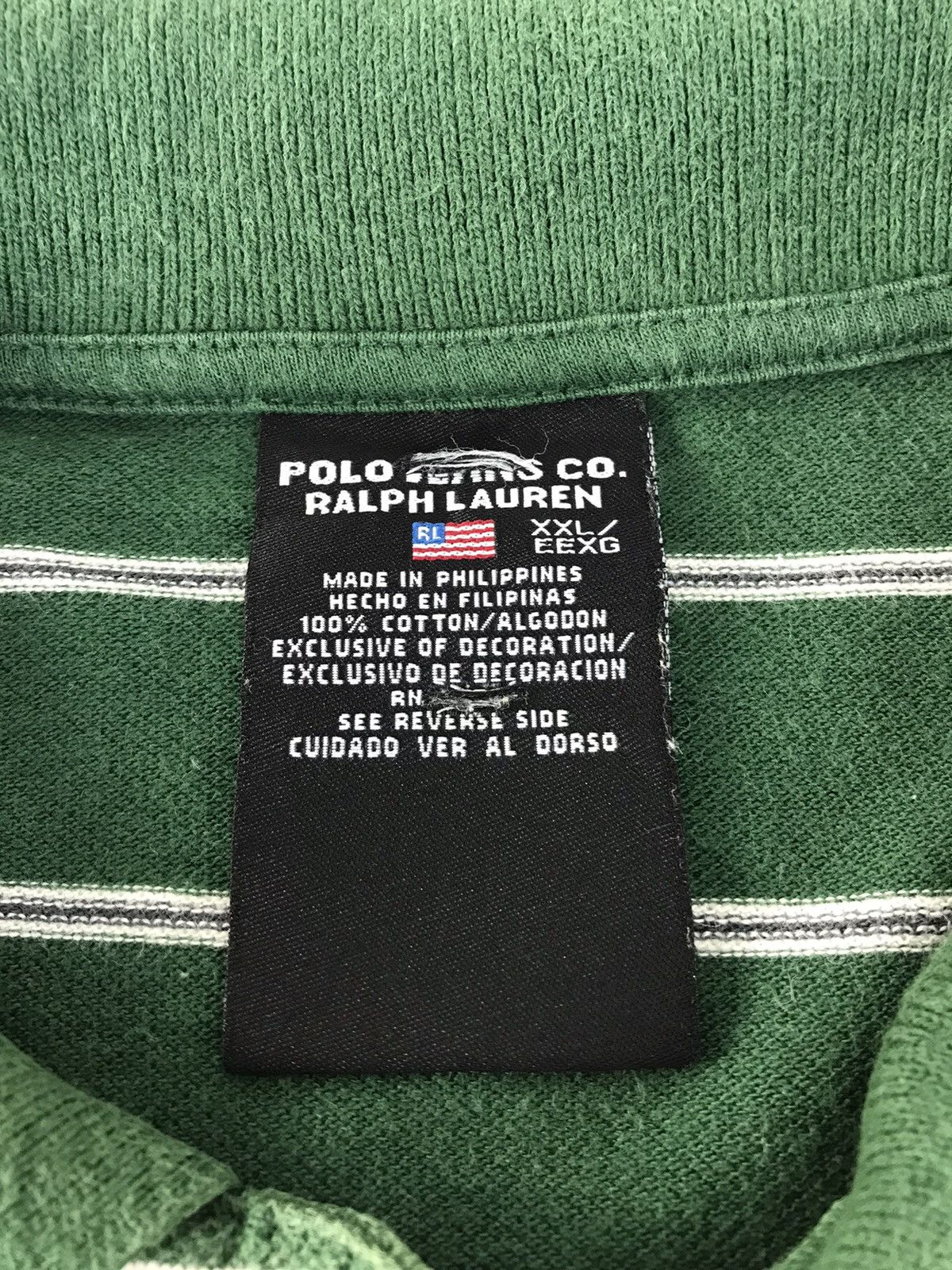 Polo Ralph Lauren Polo Jeans Co.Ralph Lauren Striped Polo Tee Size US XL / EU 56 / 4 - 5 Thumbnail