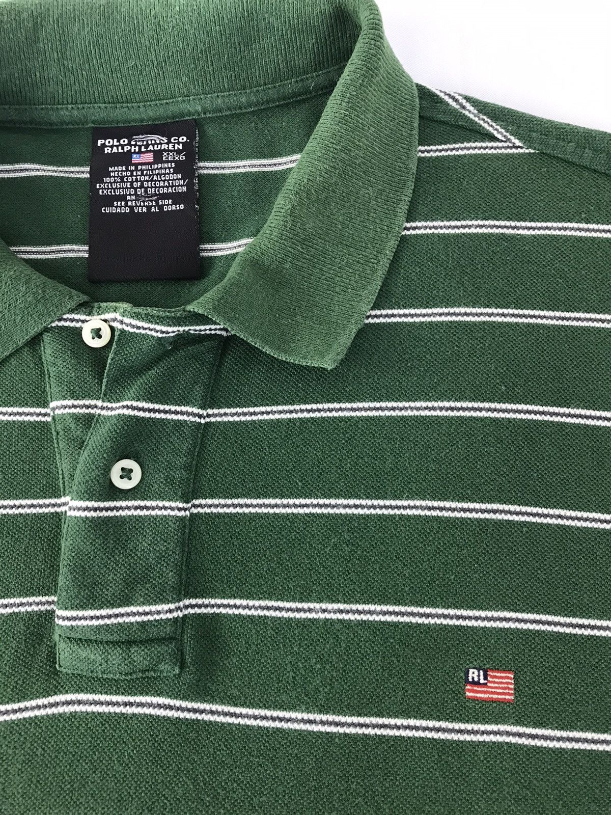 Polo Ralph Lauren Polo Jeans Co.Ralph Lauren Striped Polo Tee Size US XL / EU 56 / 4 - 4 Thumbnail