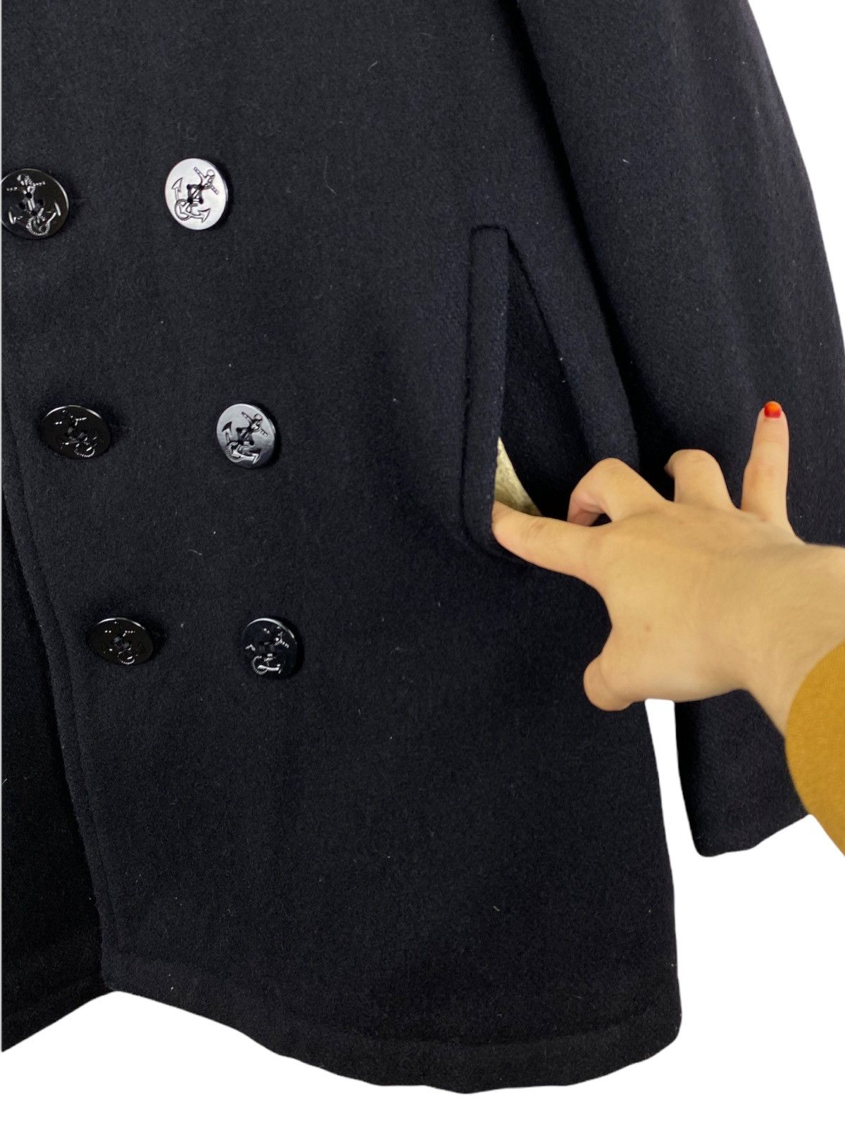 Schott × Vintage VINTAGE US 740N SCHOTT NAVY PEA COAT Size US M / EU 48-50 / 2 - 9 Thumbnail