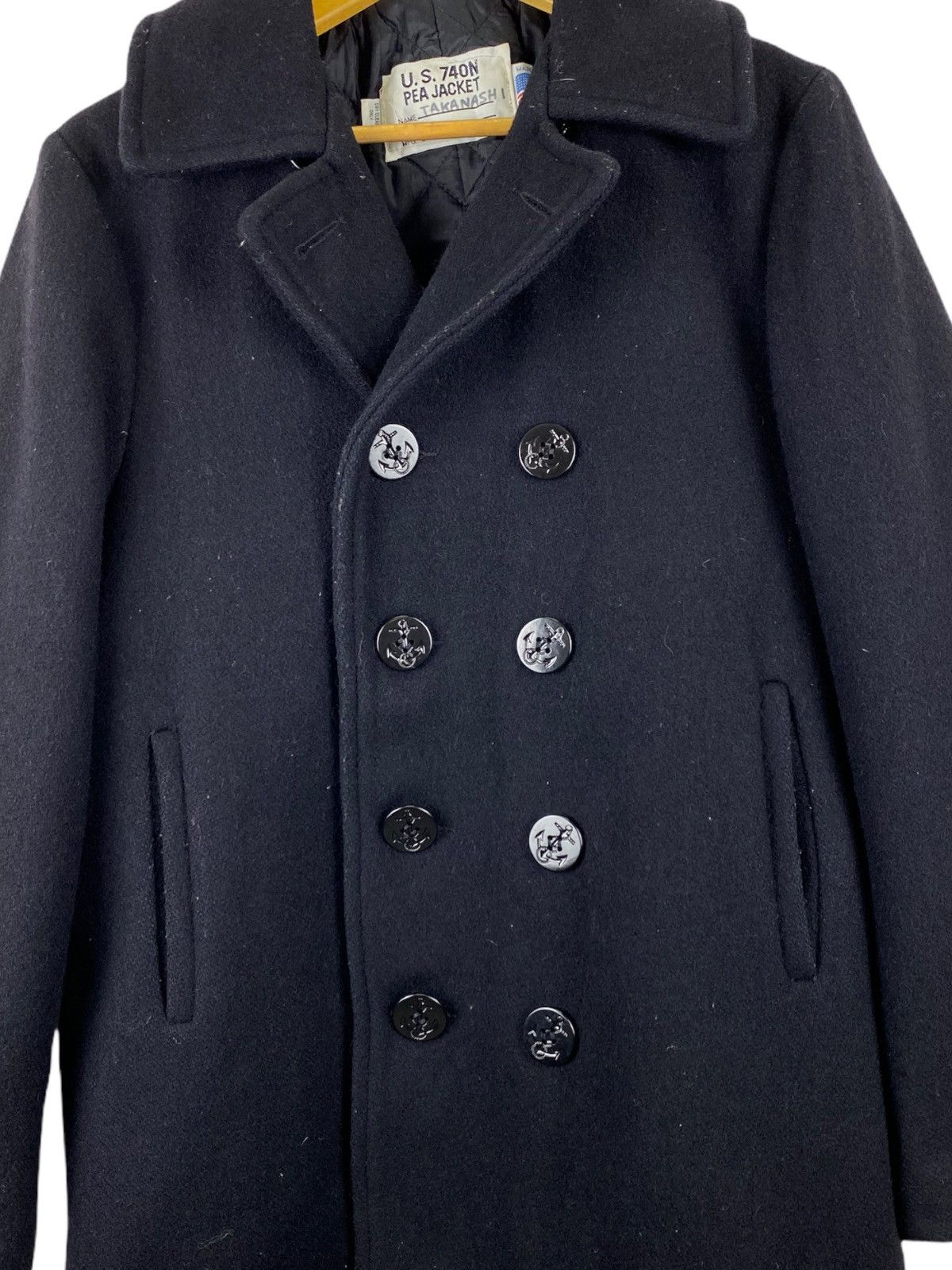 Schott × Vintage VINTAGE US 740N SCHOTT NAVY PEA COAT Size US M / EU 48-50 / 2 - 6 Thumbnail
