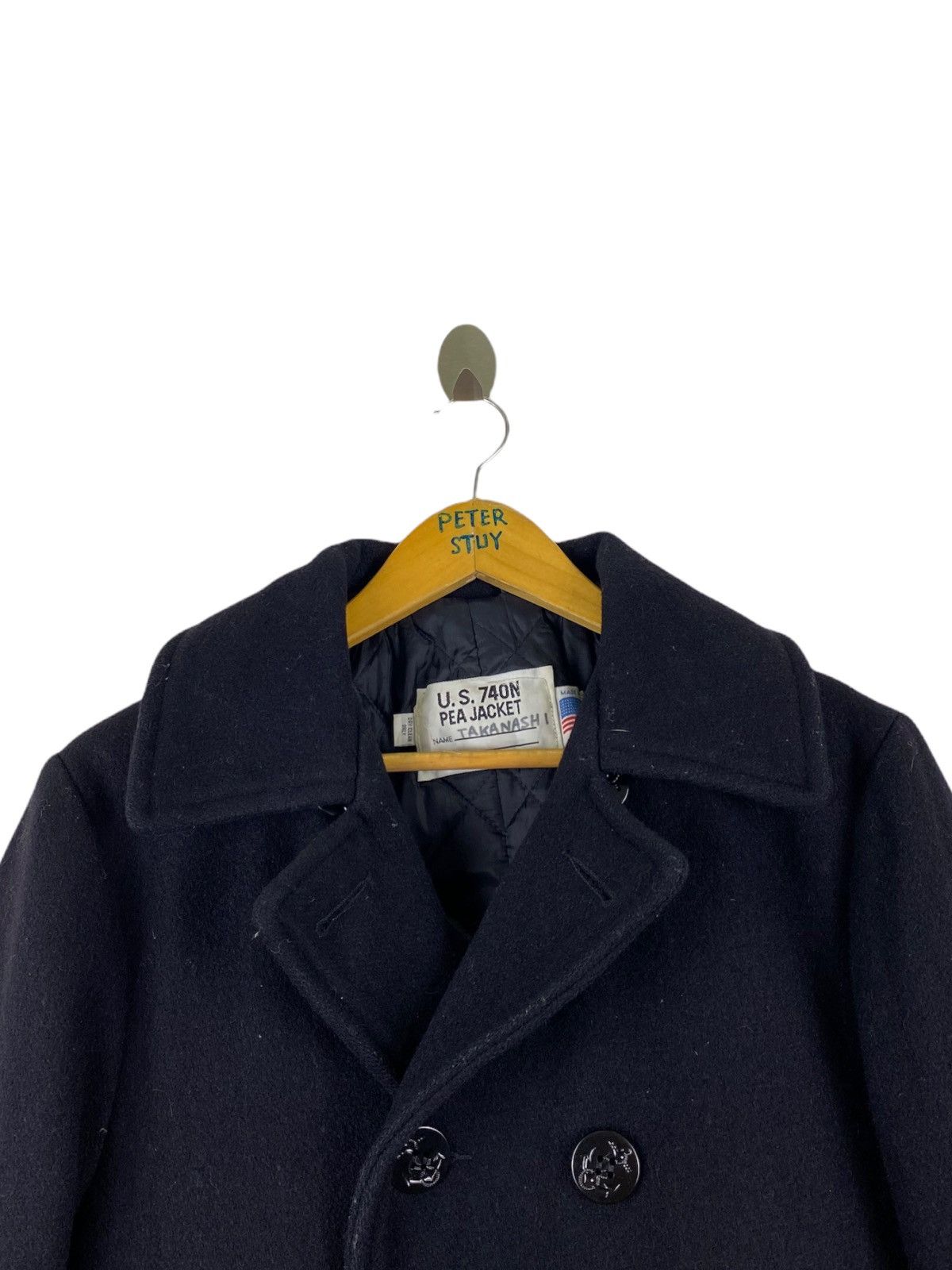 Schott × Vintage VINTAGE US 740N SCHOTT NAVY PEA COAT Size US M / EU 48-50 / 2 - 7 Thumbnail