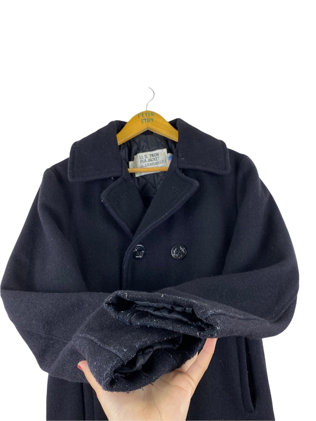 Schott × Vintage VINTAGE US 740N SCHOTT NAVY PEA COAT Size US M / EU 48-50 / 2 - 10 Thumbnail