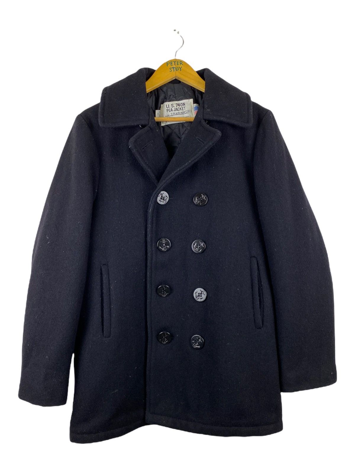 Schott × Vintage VINTAGE US 740N SCHOTT NAVY PEA COAT Size US M / EU 48-50 / 2 - 1 Thumbnail