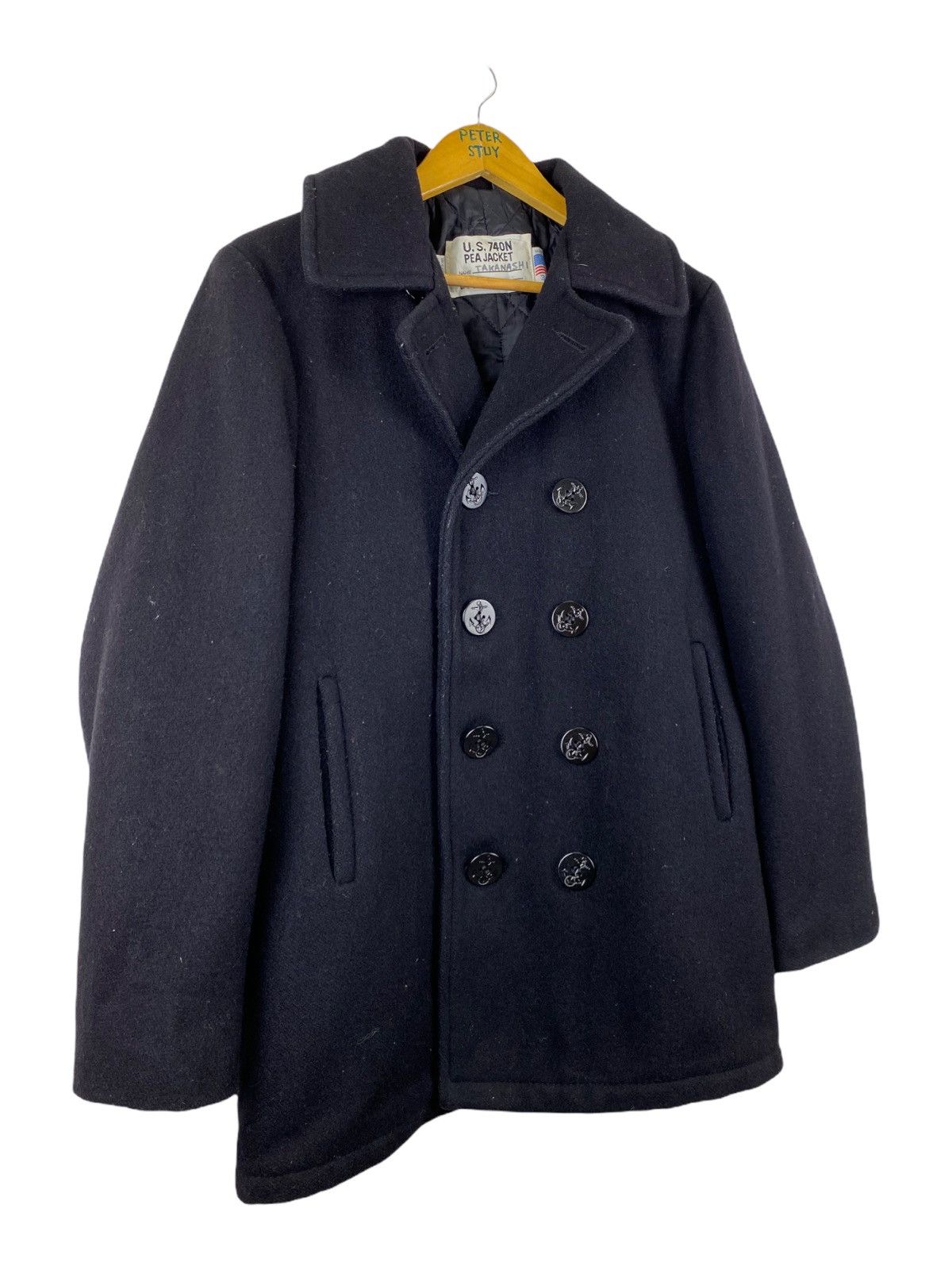Schott × Vintage VINTAGE US 740N SCHOTT NAVY PEA COAT Size US M / EU 48-50 / 2 - 3 Thumbnail