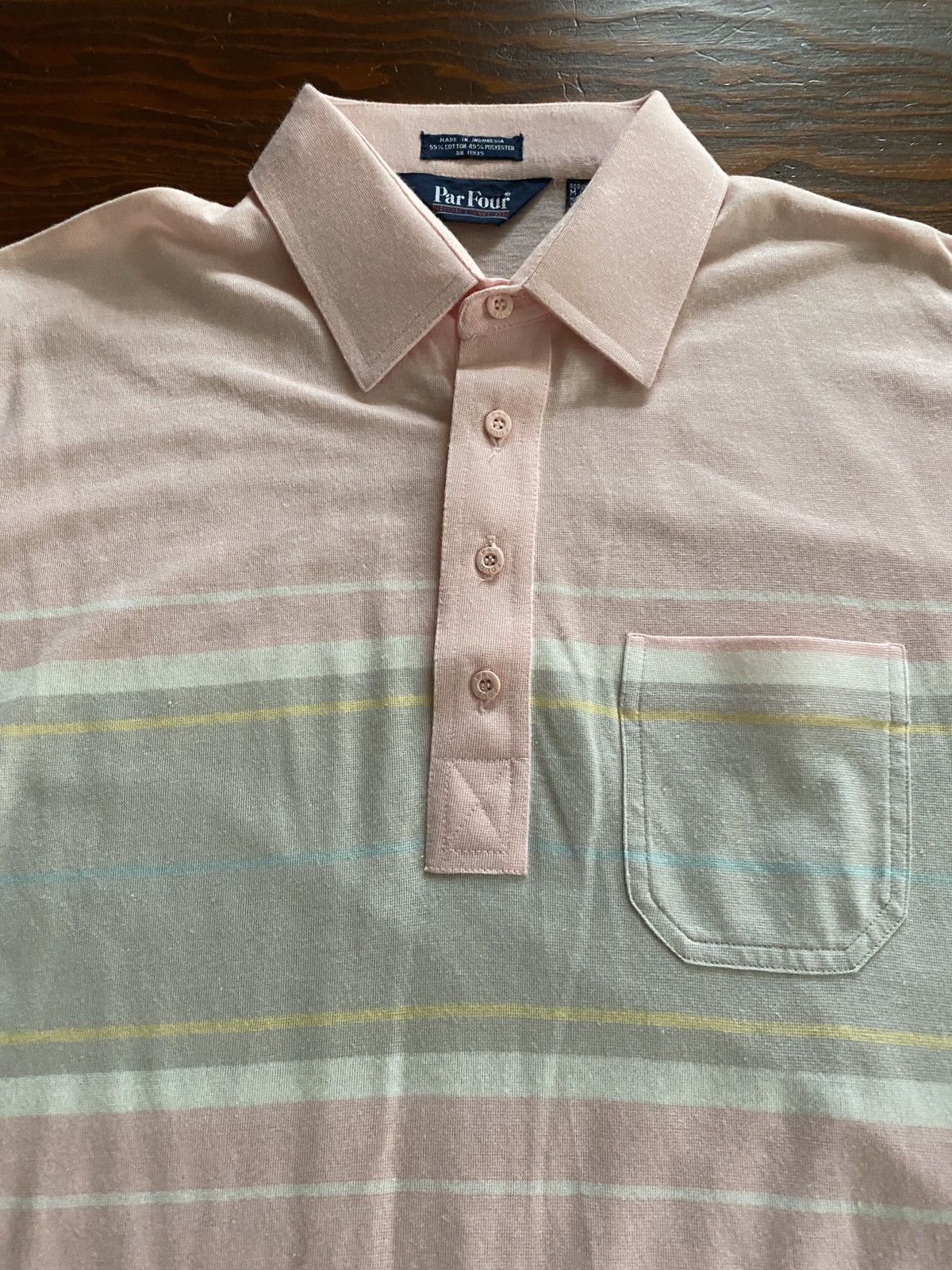 Vintage Vintage 80’s Par Four Pink Single Stitch Golf Polo Size US M / EU 48-50 / 2 - 4 Thumbnail