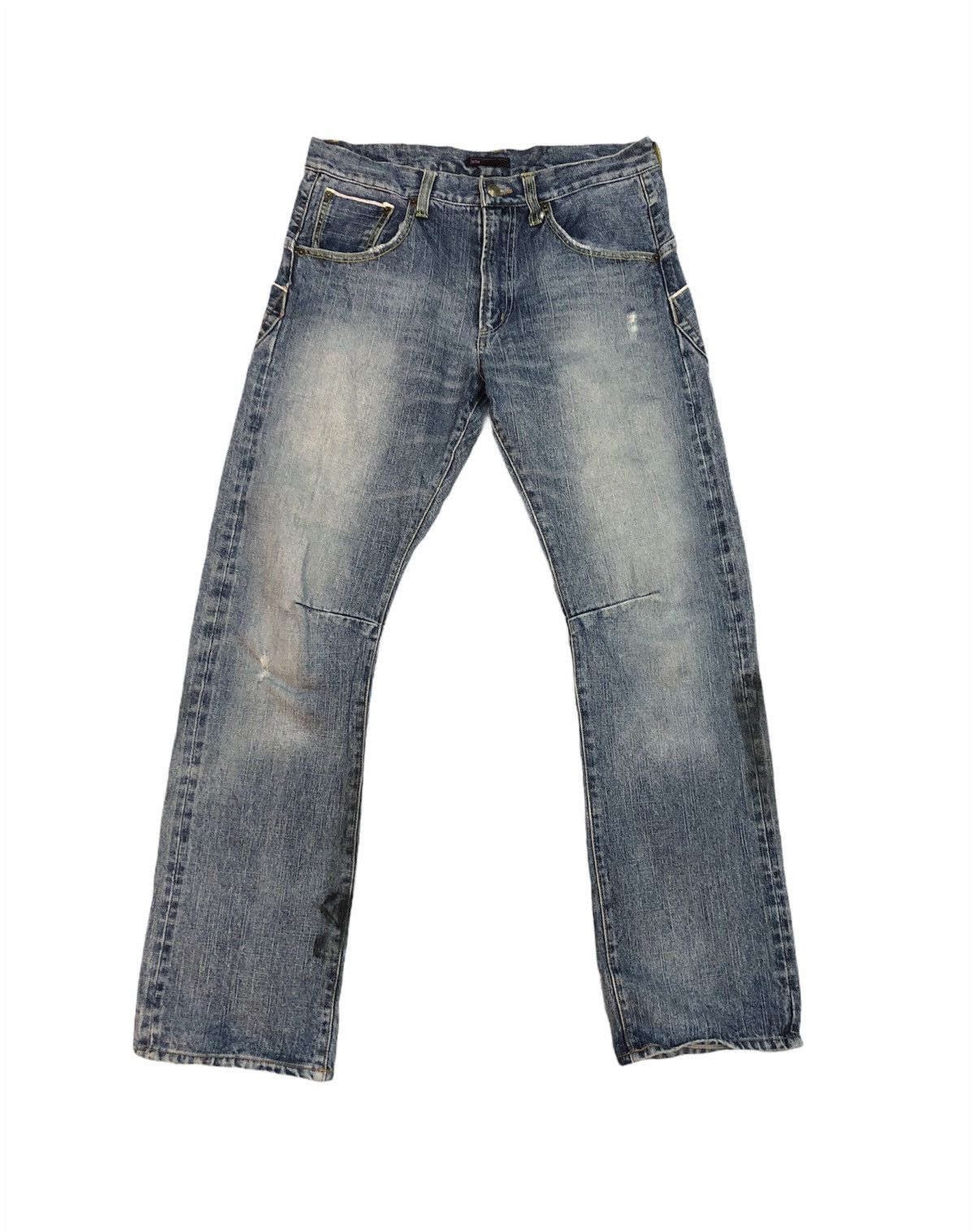image of Vintage Tache Denim Dirty Design in Blue, Men's (Size 32)