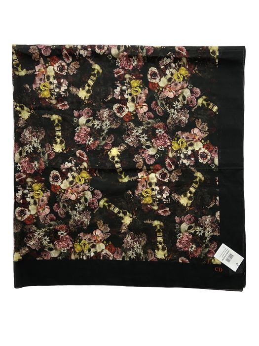 Dior S/S 2017 Toru Kamei Oversized Scarf, new (Skull, Homme) | Grailed