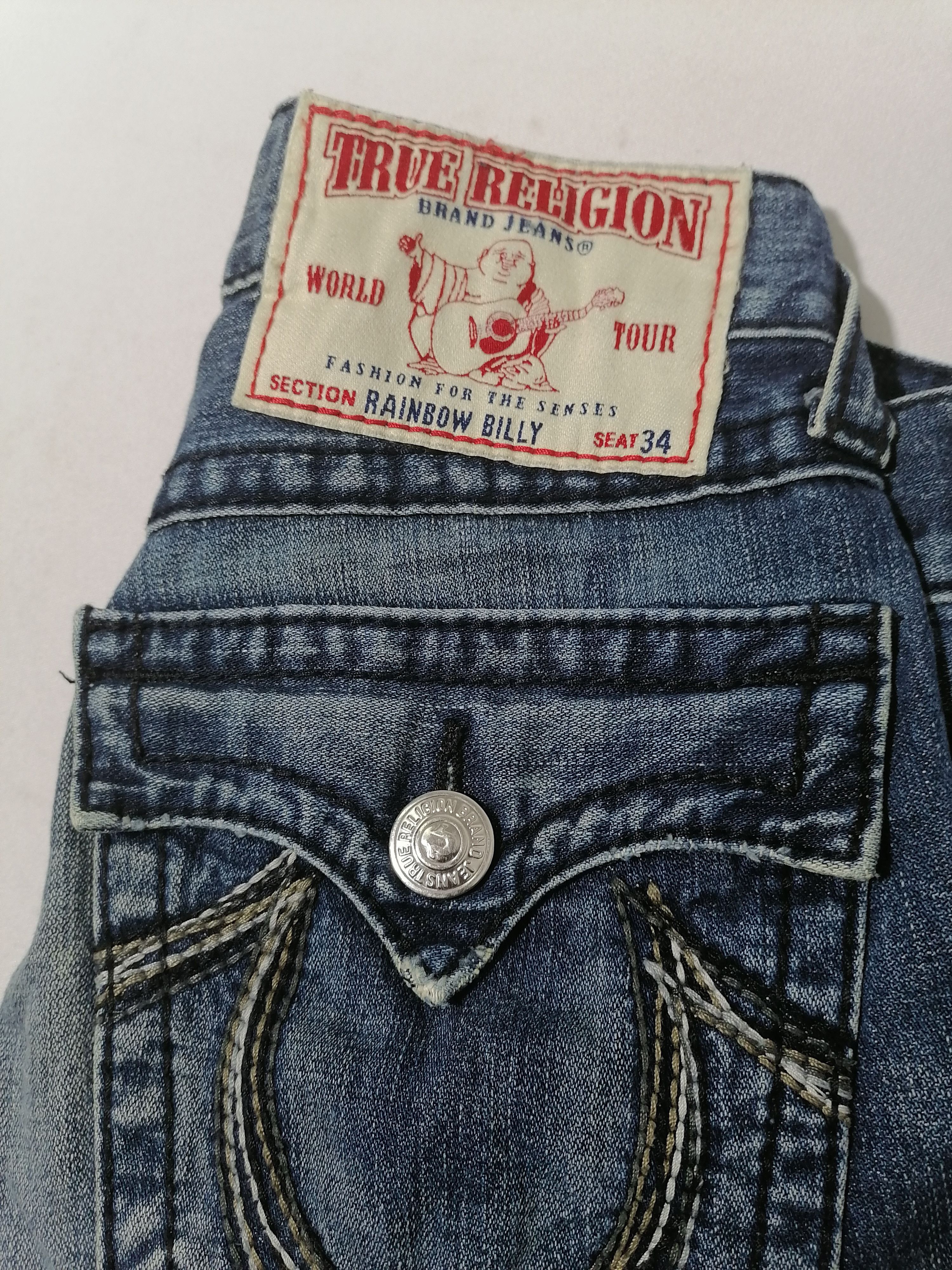 True Religion True Religion Rainbow Billy Denim Jeans Size US 31 - 7 Thumbnail