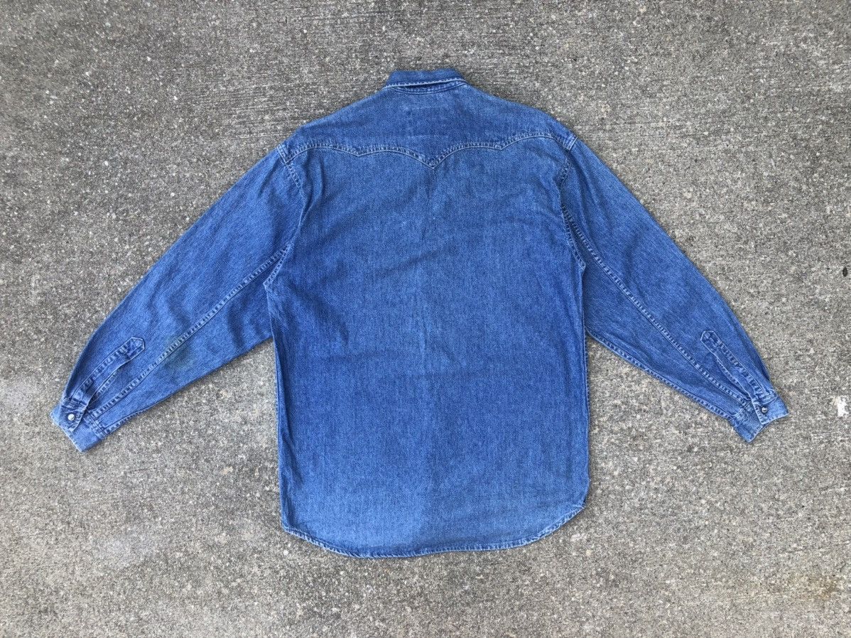 Levi's Vintage Levi’s Snap Button Denim Western Shirt Size US L / EU 52-54 / 3 - 13 Thumbnail