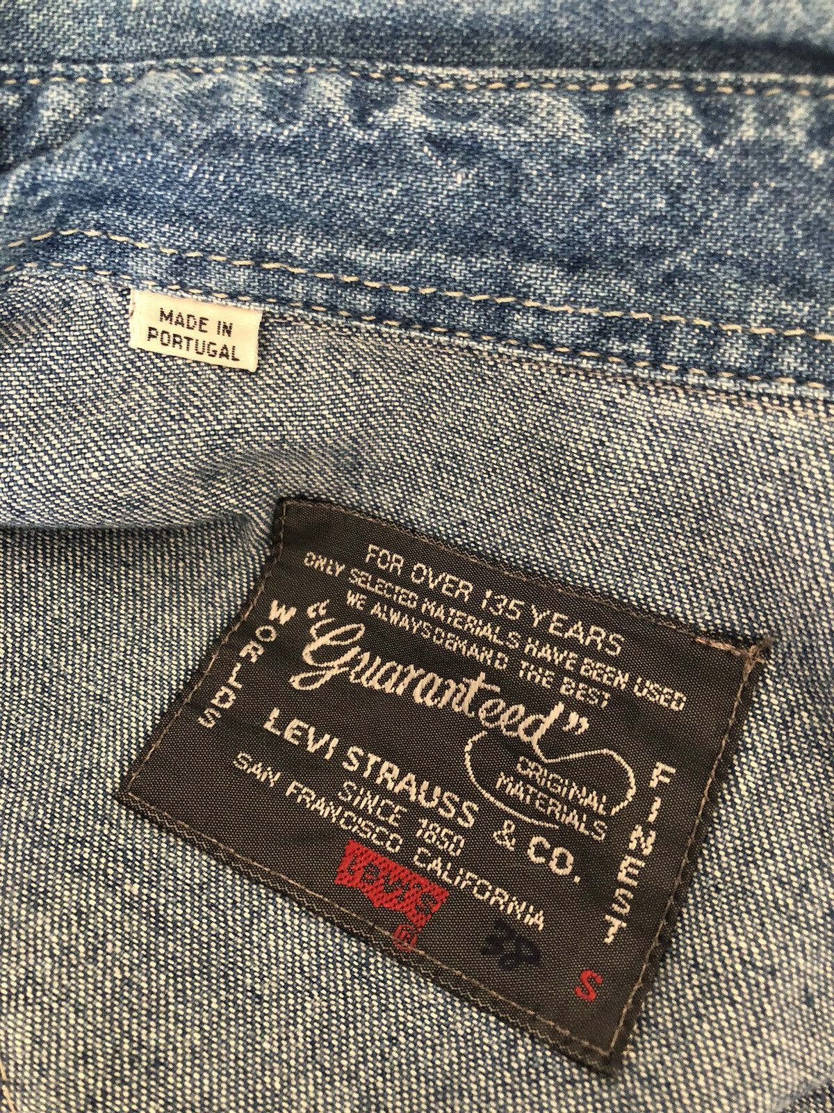 Levi's Vintage Levi’s Snap Button Denim Western Shirt Size US L / EU 52-54 / 3 - 10 Thumbnail