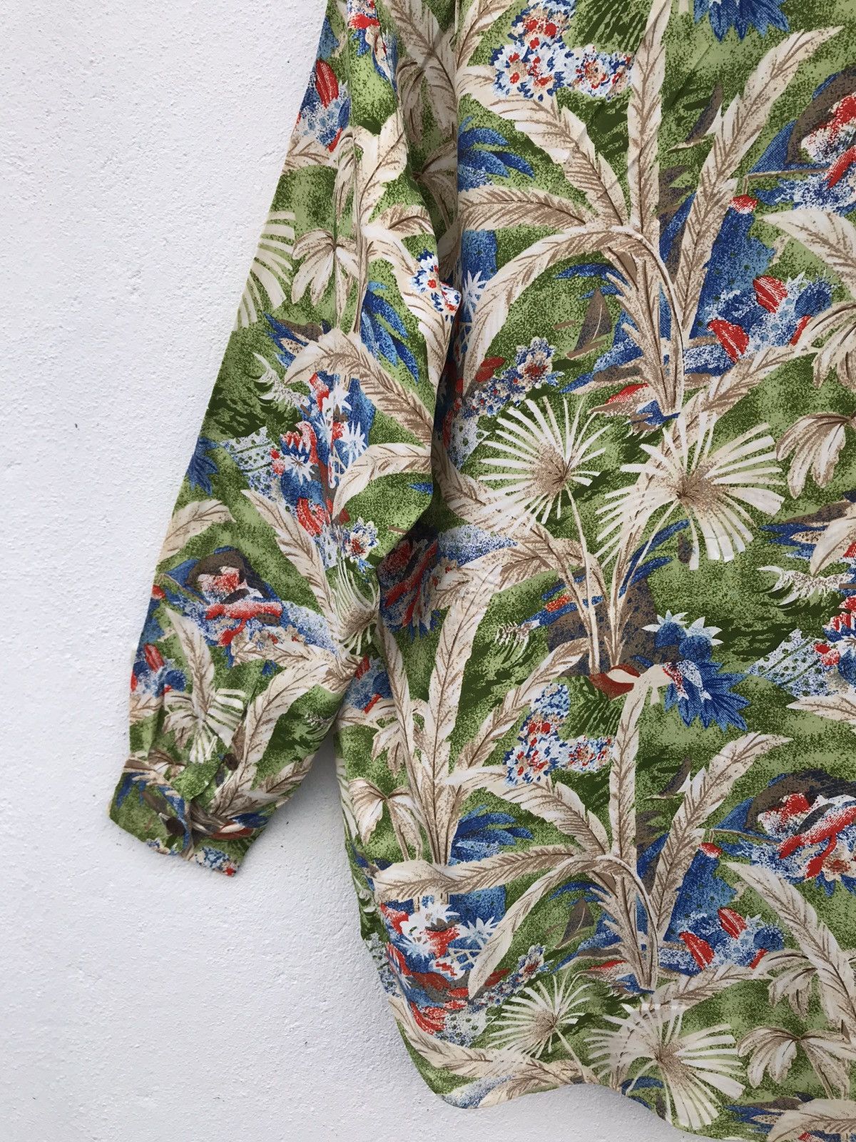 Japanese Brand Made In Japan Odds On by Akira O. floral Shirts Size L / US 10 / IT 46 - 9 Thumbnail