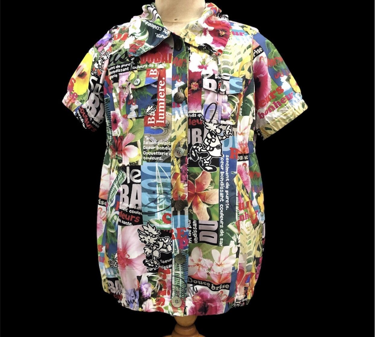 Japanese Brand stylish design Topys Licensed By Natalies Shirt For Women Size M / US 6-8 / IT 42-44 - 1 Thumbnail