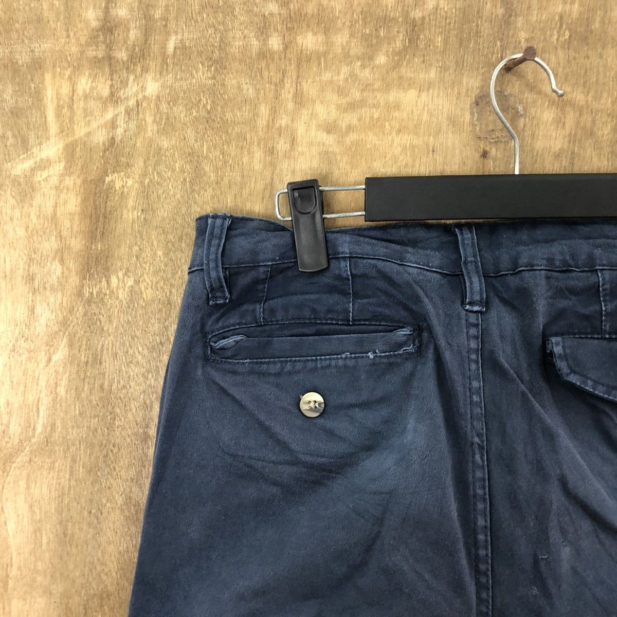 Designer × JACHS NY Jachs Dark Blue Cargo Multipocket pants #6243 Size US 29 - 12 Thumbnail