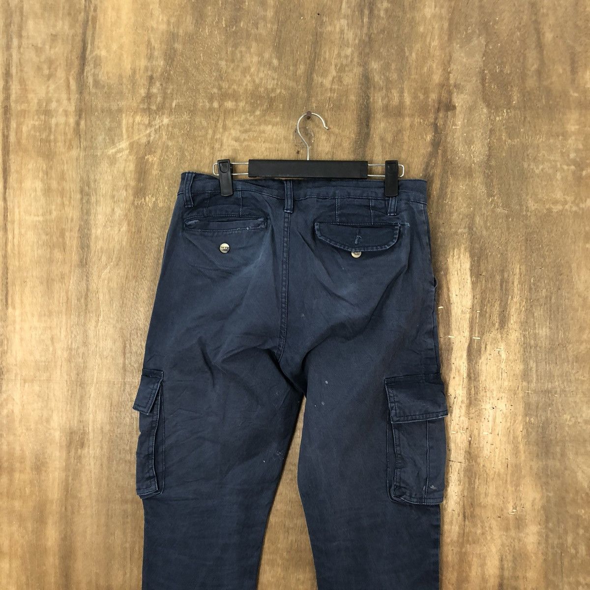 Designer × JACHS NY Jachs Dark Blue Cargo Multipocket pants #6243 Size US 29 - 10 Thumbnail