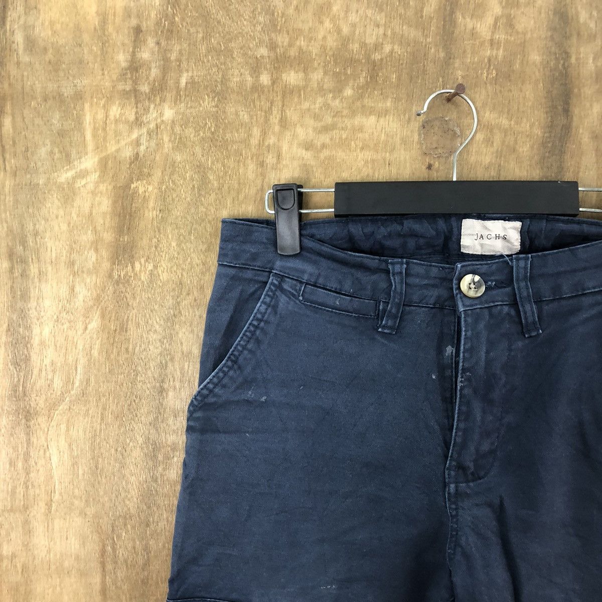 Designer × JACHS NY Jachs Dark Blue Cargo Multipocket pants #6243 Size US 29 - 4 Thumbnail