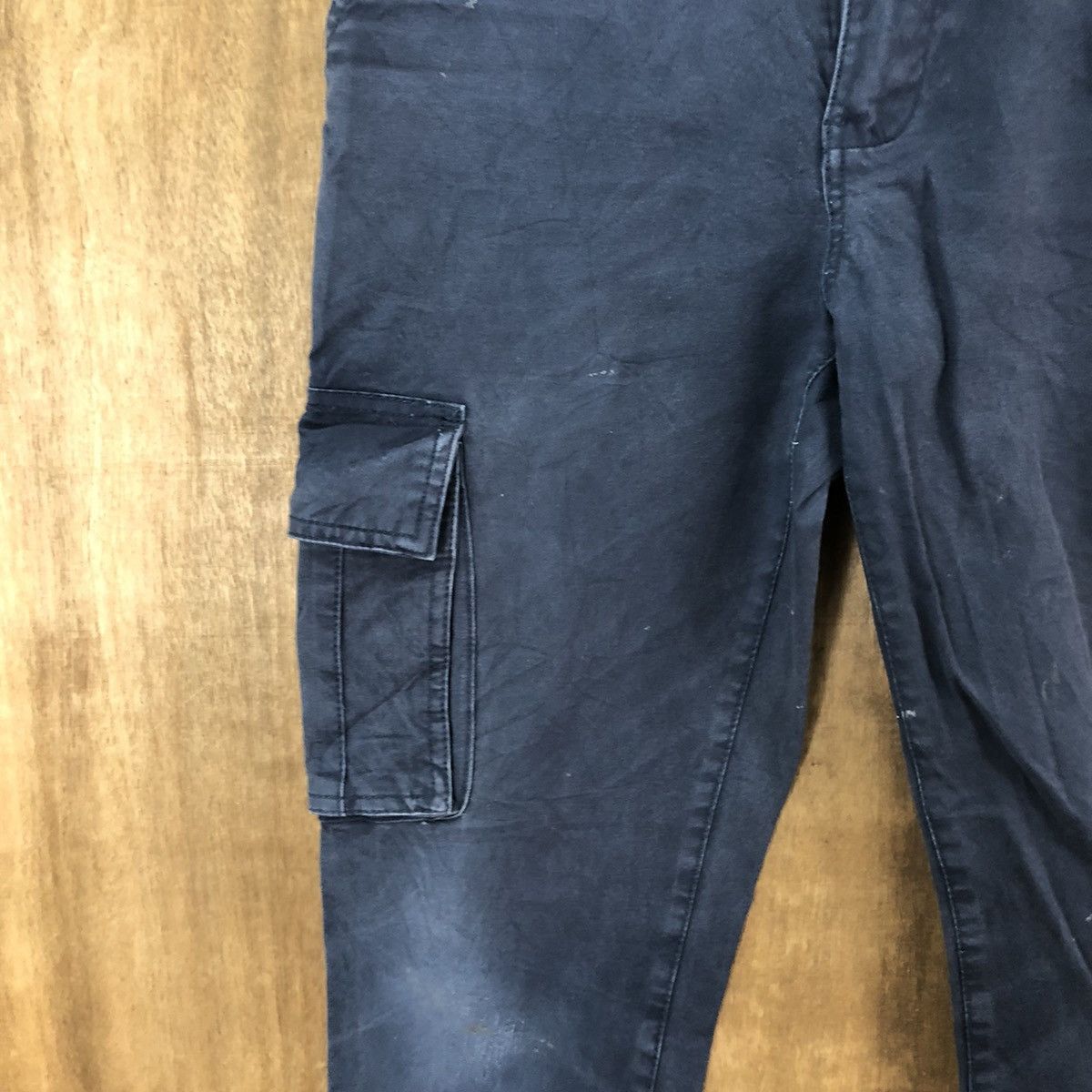 Designer × JACHS NY Jachs Dark Blue Cargo Multipocket pants #6243 Size US 29 - 6 Thumbnail