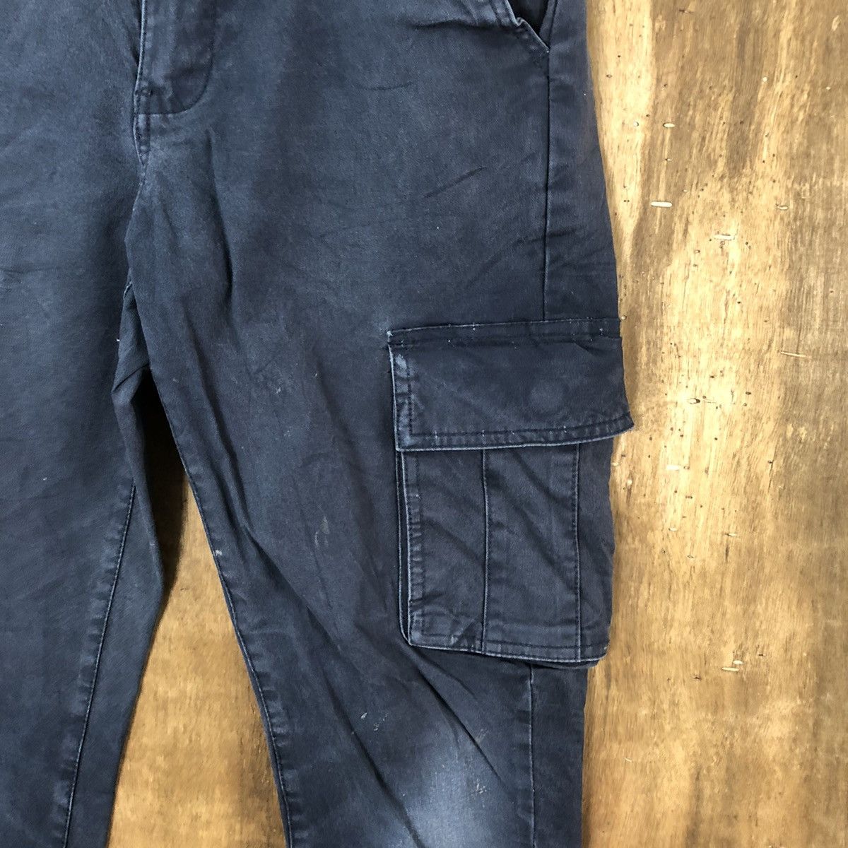 Designer × JACHS NY Jachs Dark Blue Cargo Multipocket pants #6243 Size US 29 - 7 Thumbnail