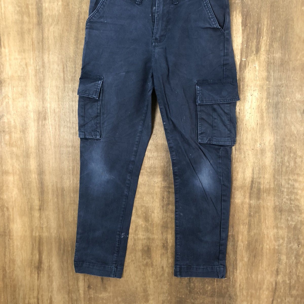 Designer × JACHS NY Jachs Dark Blue Cargo Multipocket pants #6243 Size US 29 - 3 Thumbnail