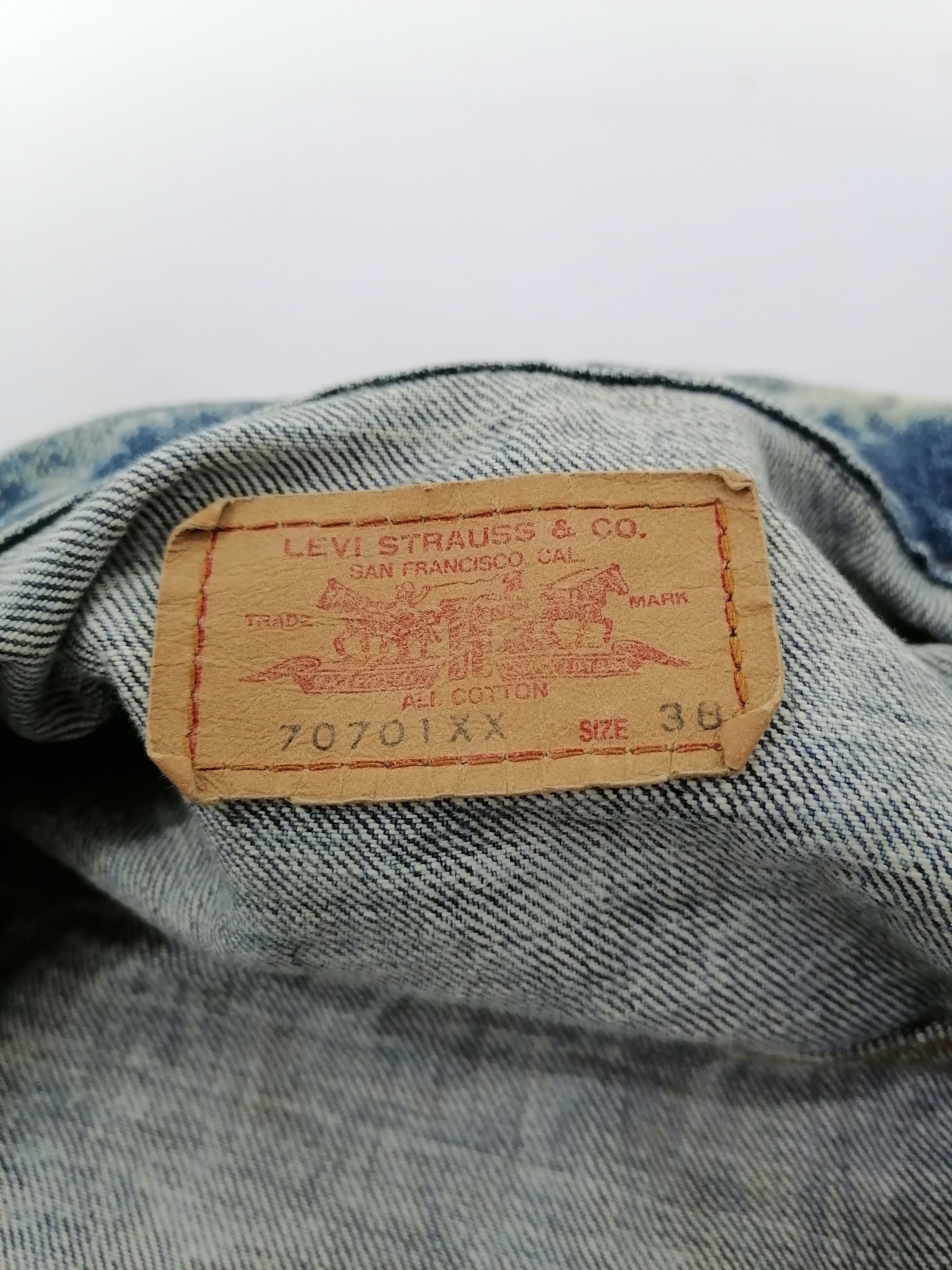 Levi's × Levi's Vintage Clothing 70701XX Levi's Strauss Acid Wash Denim Jacket Size US L / EU 52-54 / 3 - 5 Thumbnail