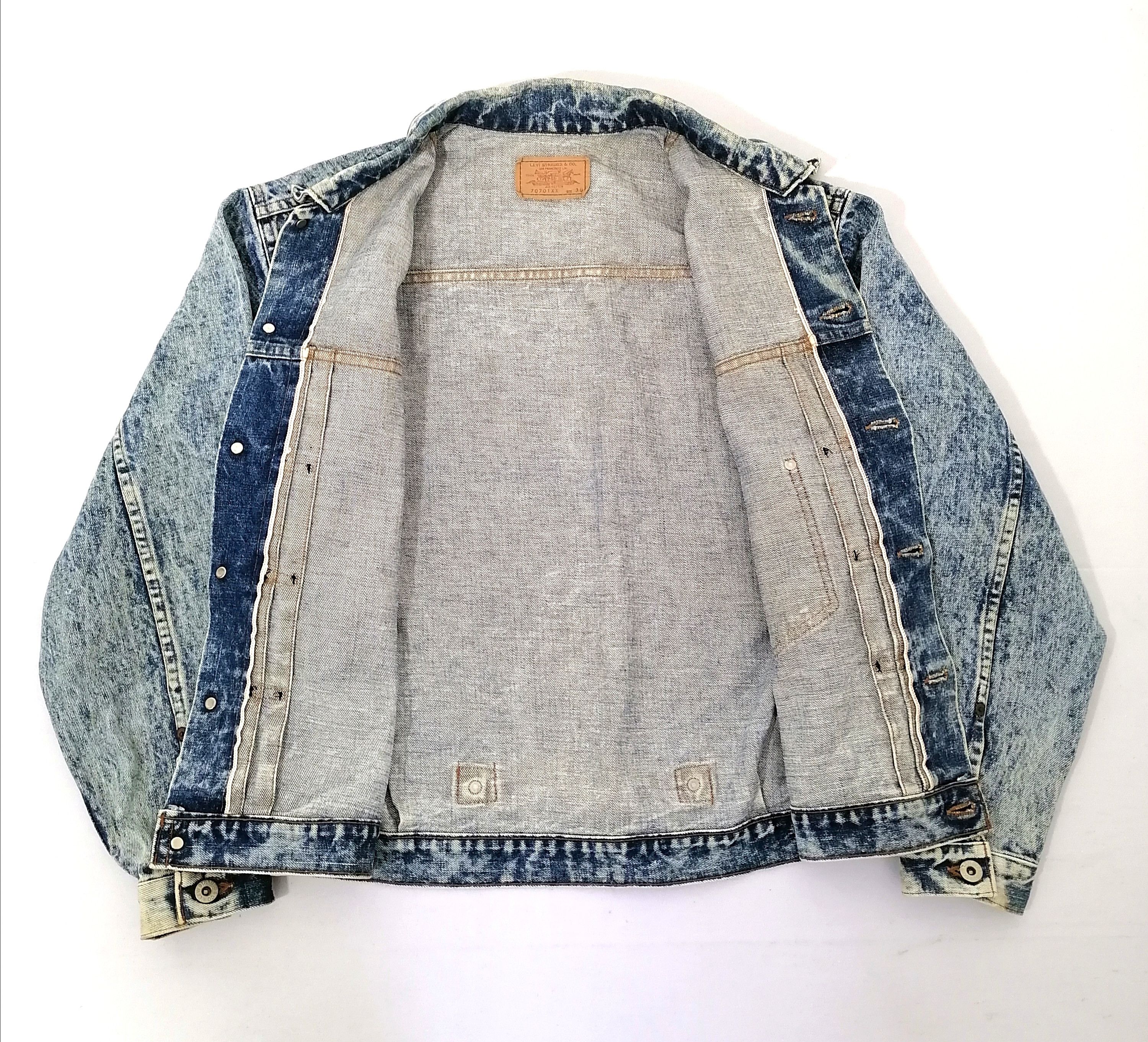 Levi's × Levi's Vintage Clothing 70701XX Levi's Strauss Acid Wash Denim Jacket Size US L / EU 52-54 / 3 - 1 Thumbnail