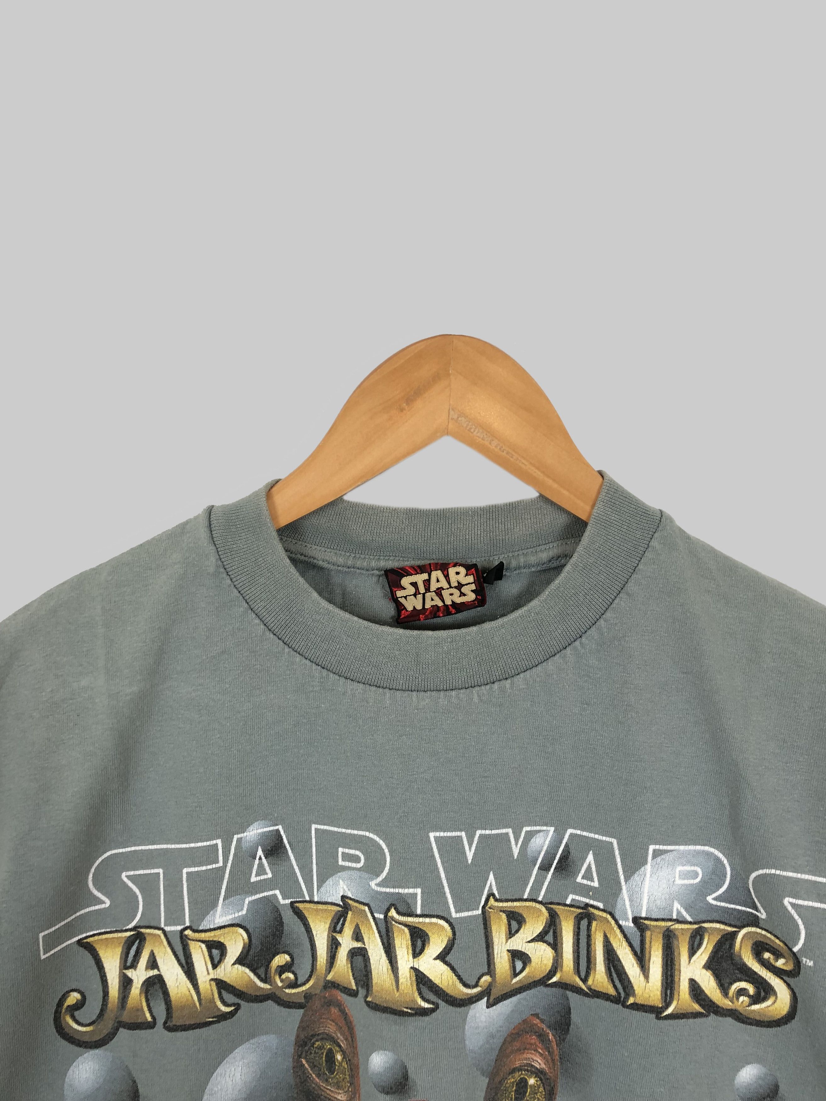 Star Wars Vintage 90s Star Wars Jar Jar Binks Episode One (Stra Trek) Size US M / EU 48-50 / 2 - 2 Thumbnail