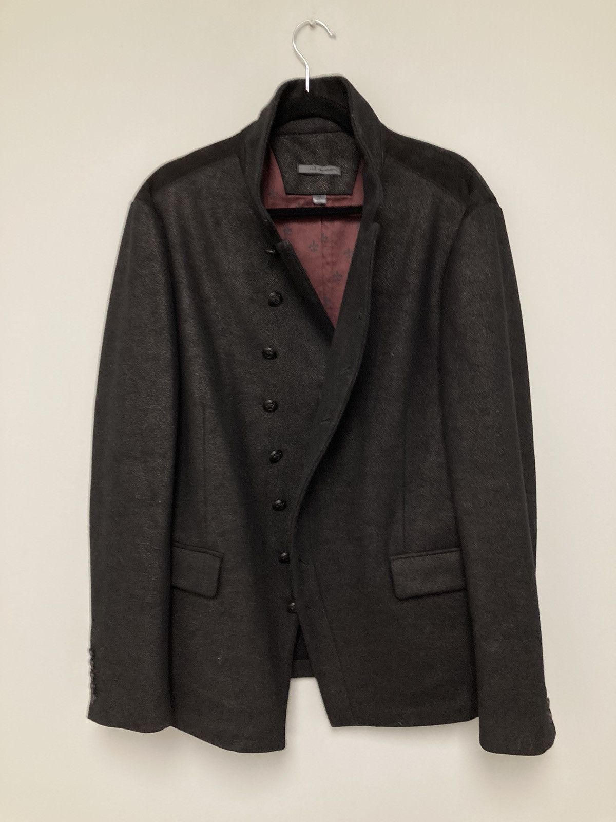 John Varvatos Leather effect cutaway jacket. 52 Size US L / EU 52-54 / 3 - 3 Thumbnail