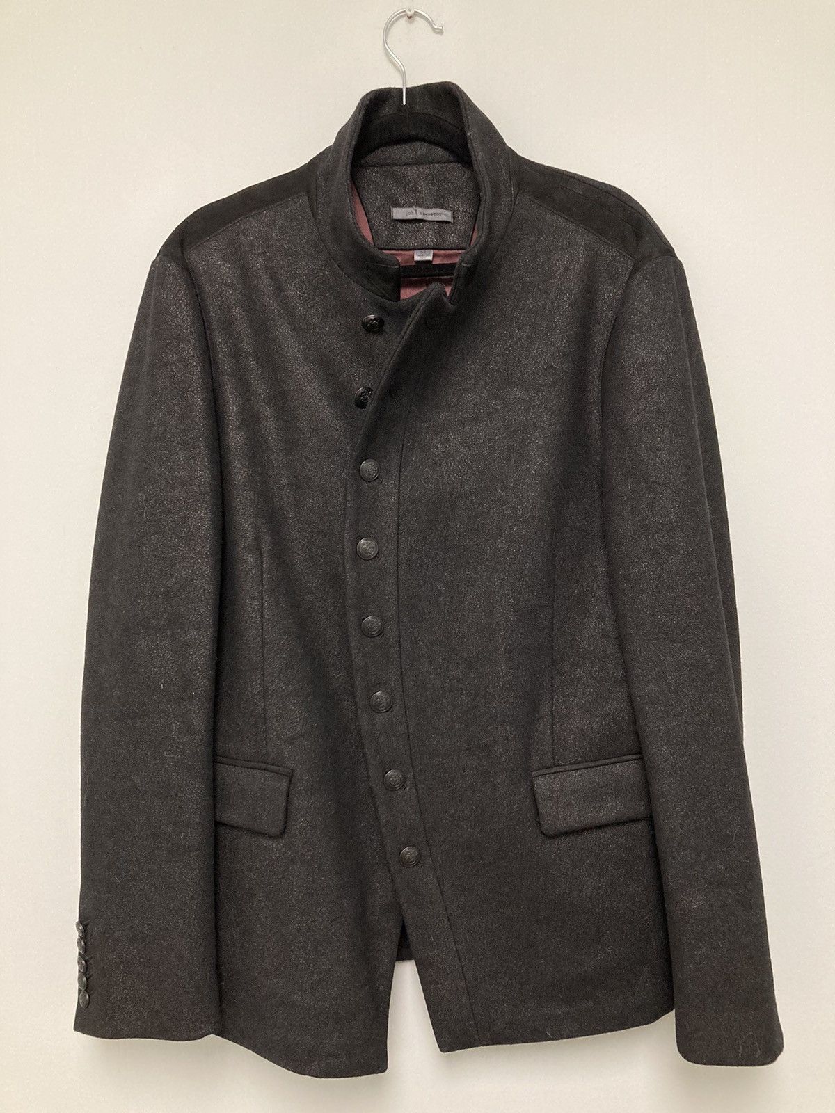 John Varvatos Leather effect cutaway jacket. 52 Size US L / EU 52-54 / 3 - 7 Thumbnail