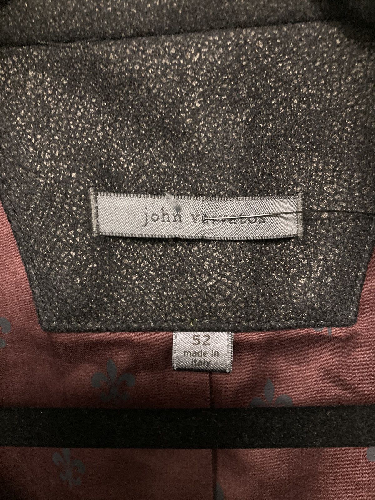 John Varvatos Leather effect cutaway jacket. 52 Size US L / EU 52-54 / 3 - 4 Thumbnail