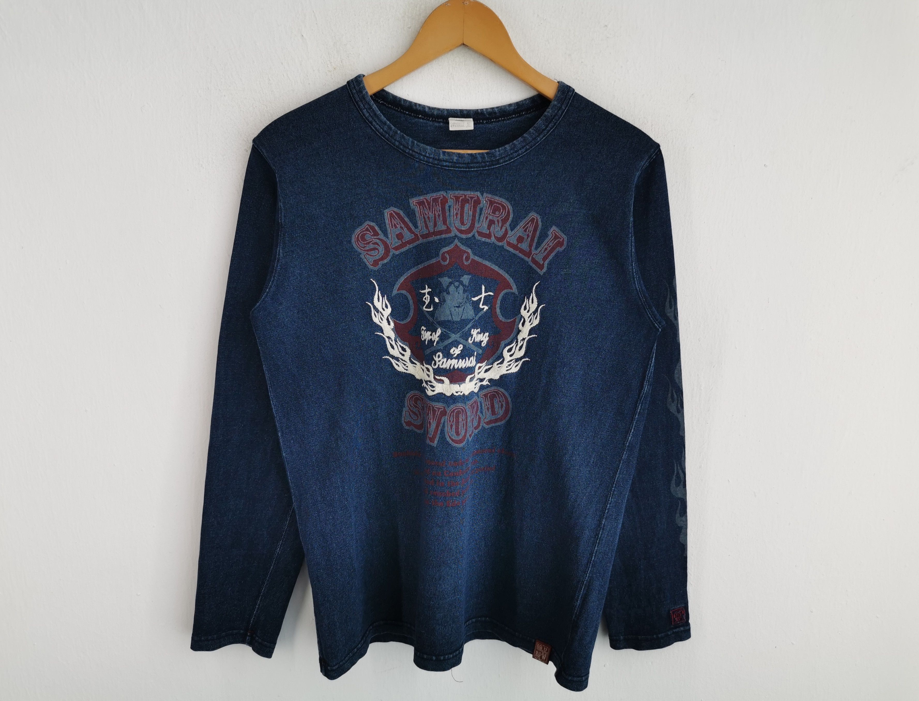 Vintage Eternal Samurai Sword Big Logo Tee T Shirt Size M