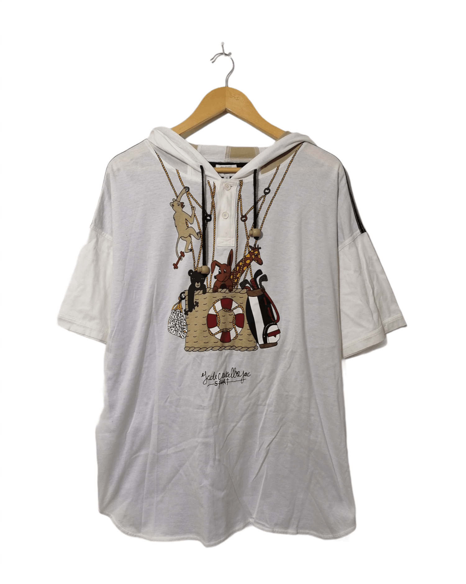Designer × Jean Charles De Castelbajac Jean Charles De Castelbajac Cartoon Hoodie Tee Size US L / EU 52-54 / 3 - 1 Thumbnail