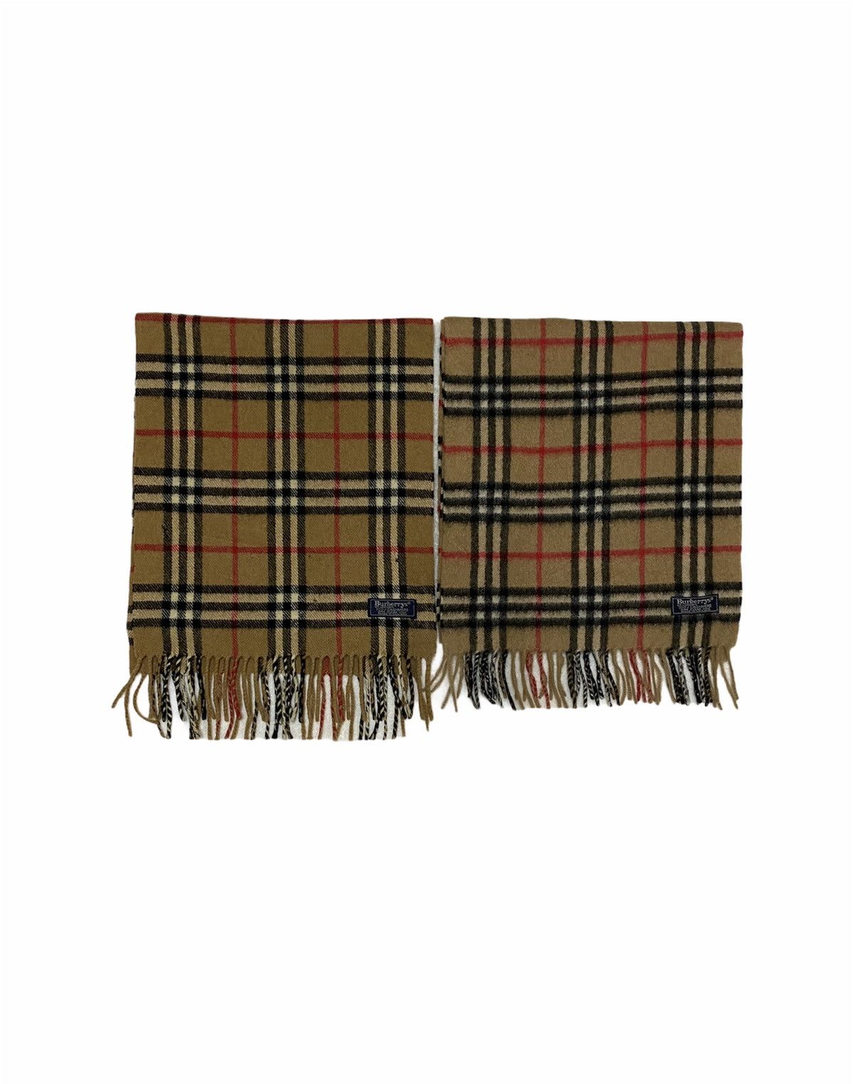Burberry × Burberry Prorsum × Vintage Combo 1990s Burberrys Cashmere Scarf Made In England Size ONE SIZE - 3 Thumbnail
