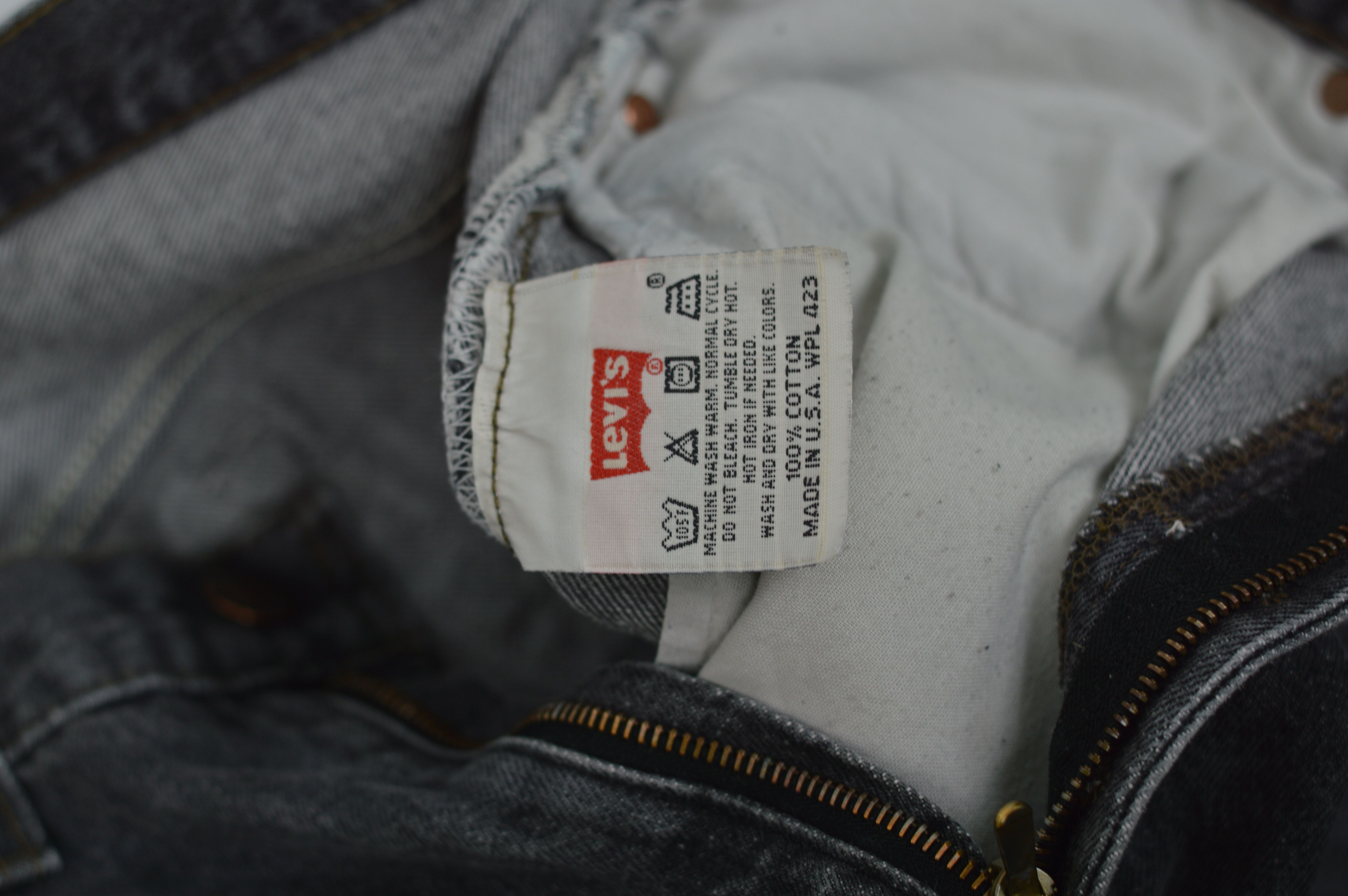 Levi's × Vintage Vintage Levis 501 Made in USA Jeans Grey Pant Size US 34 / EU 50 - 17 Thumbnail