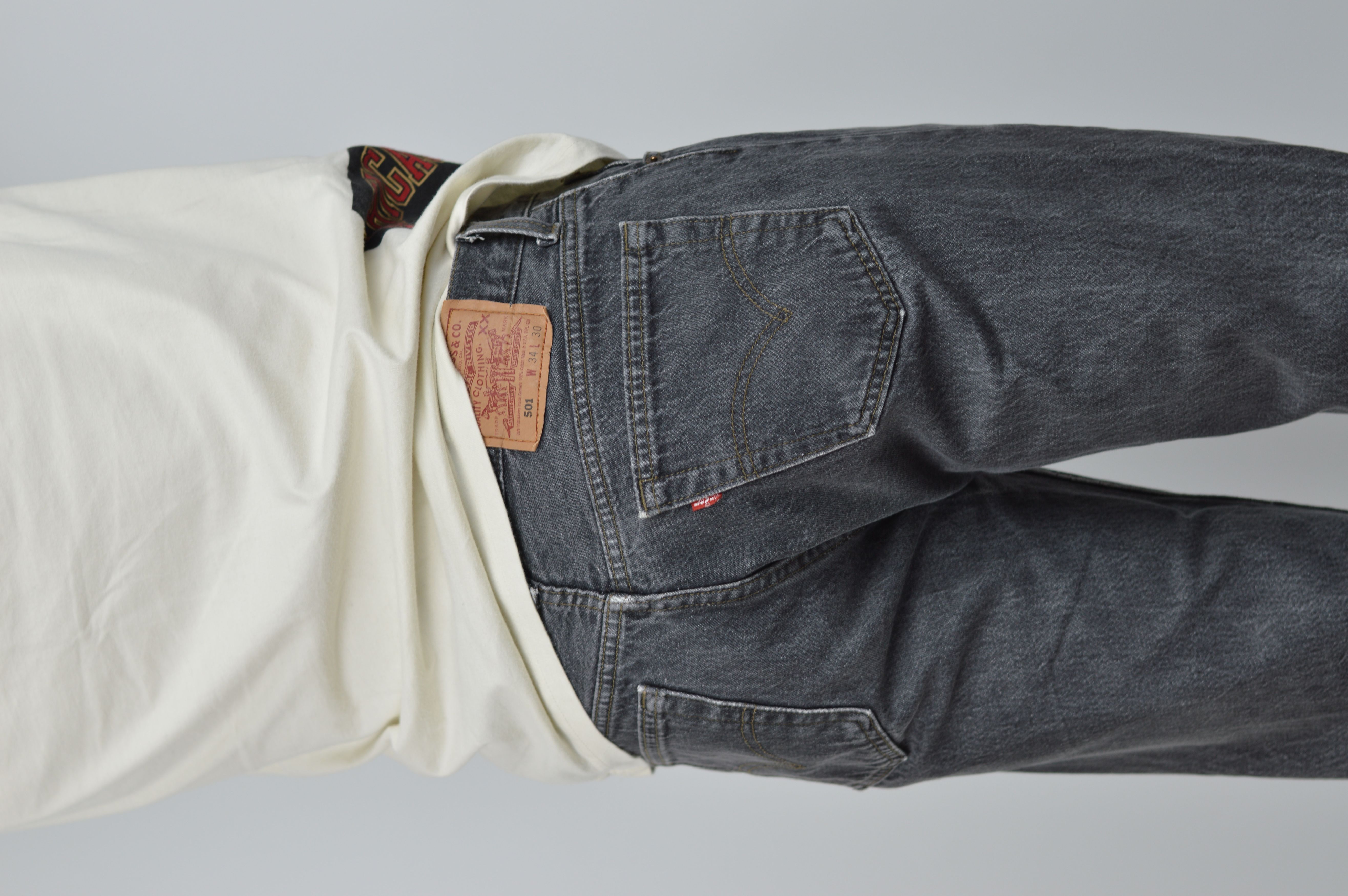 Levi's × Vintage Vintage Levis 501 Made in USA Jeans Grey Pant Size US 34 / EU 50 - 5 Thumbnail
