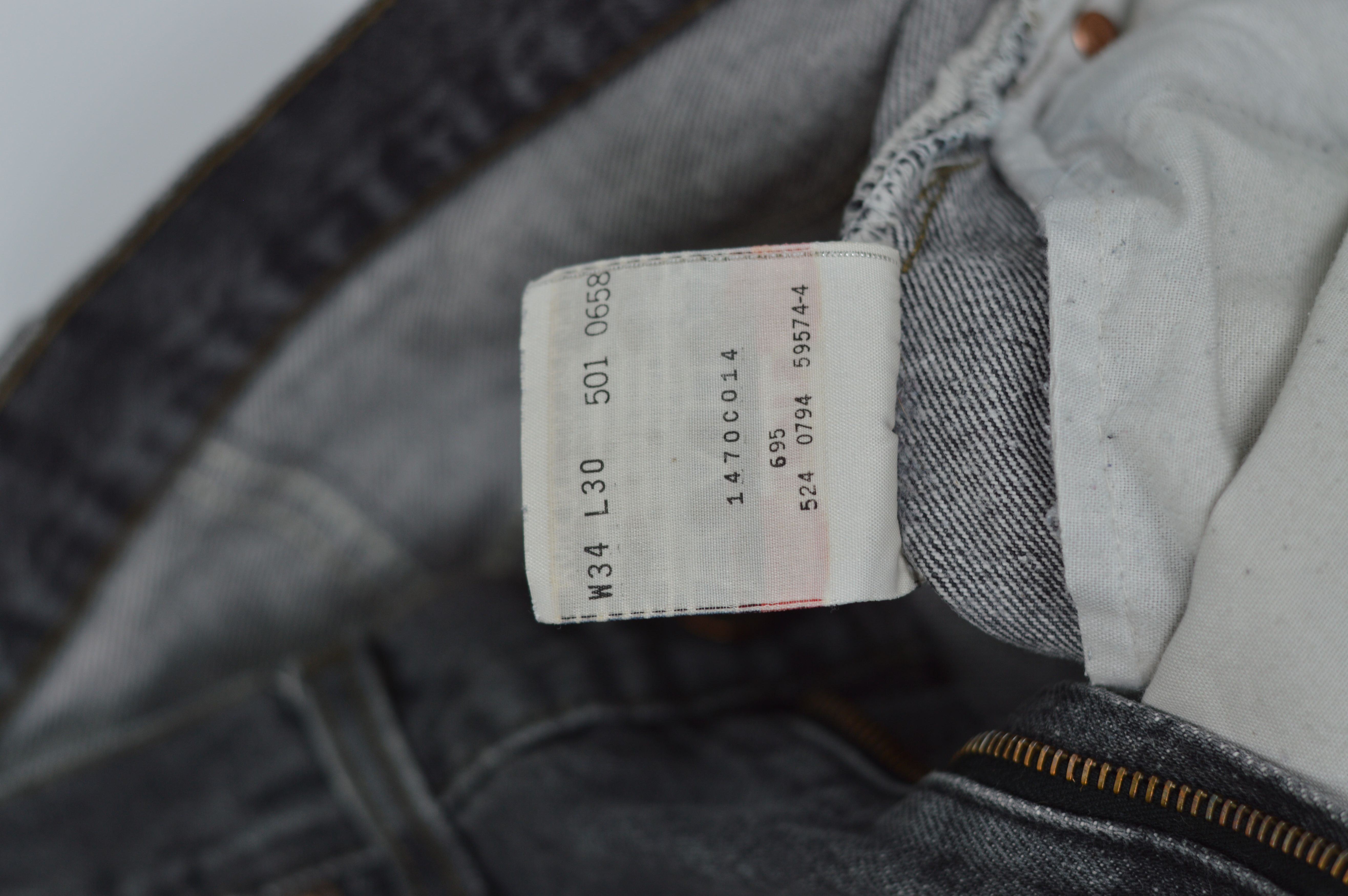 Levi's × Vintage Vintage Levis 501 Made in USA Jeans Grey Pant Size US 34 / EU 50 - 18 Thumbnail