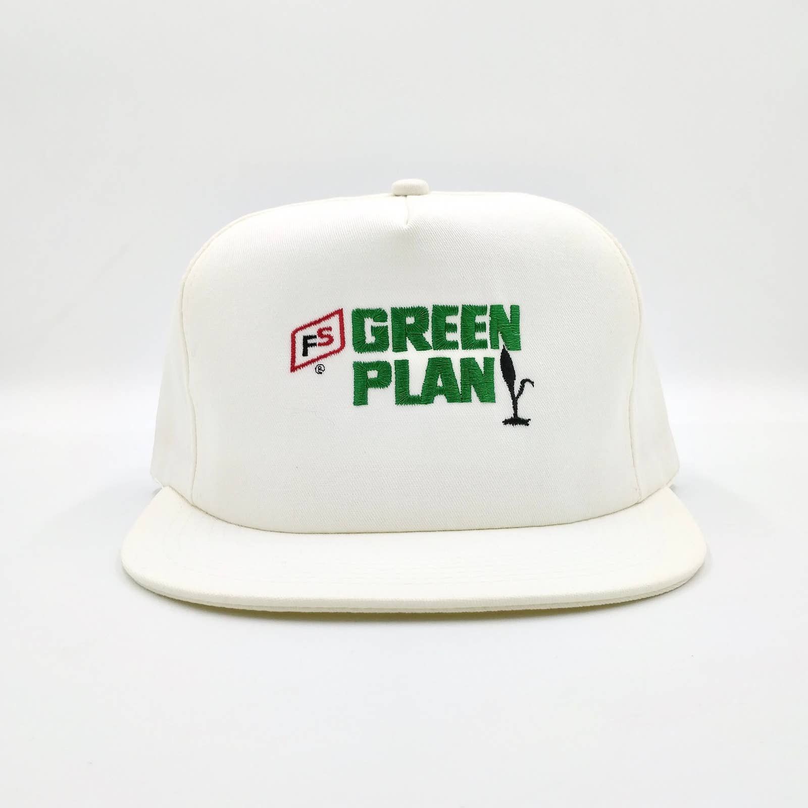 Vintage Vintage FS Green Plan Snapback Trucker Hat K-PRODUCTS Farm Size ONE SIZE - 2 Thumbnail