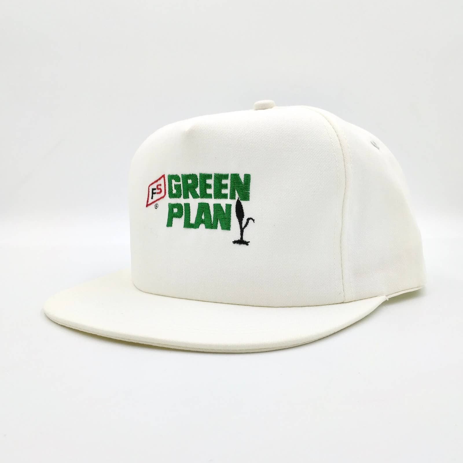 Vintage Vintage FS Green Plan Snapback Trucker Hat K-PRODUCTS Farm Size ONE SIZE - 3 Thumbnail