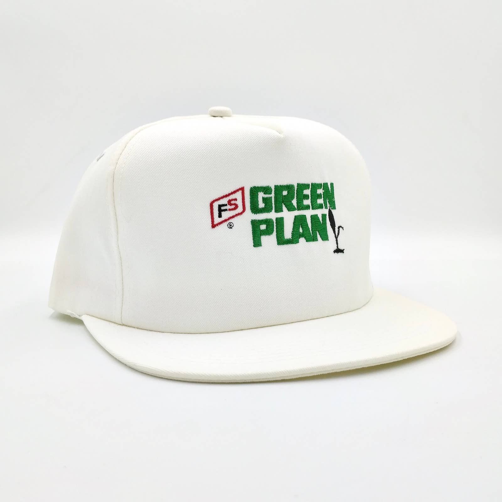 Vintage Vintage FS Green Plan Snapback Trucker Hat K-PRODUCTS Farm Size ONE SIZE - 1 Thumbnail