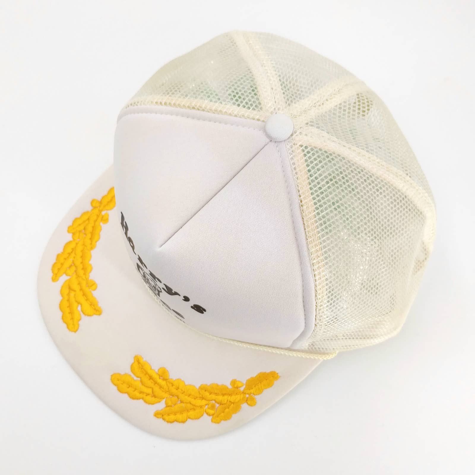 Vintage Vintage Harry's Place Snapback Trucker Hat Gold Leaf Brim Size ONE SIZE - 4 Thumbnail