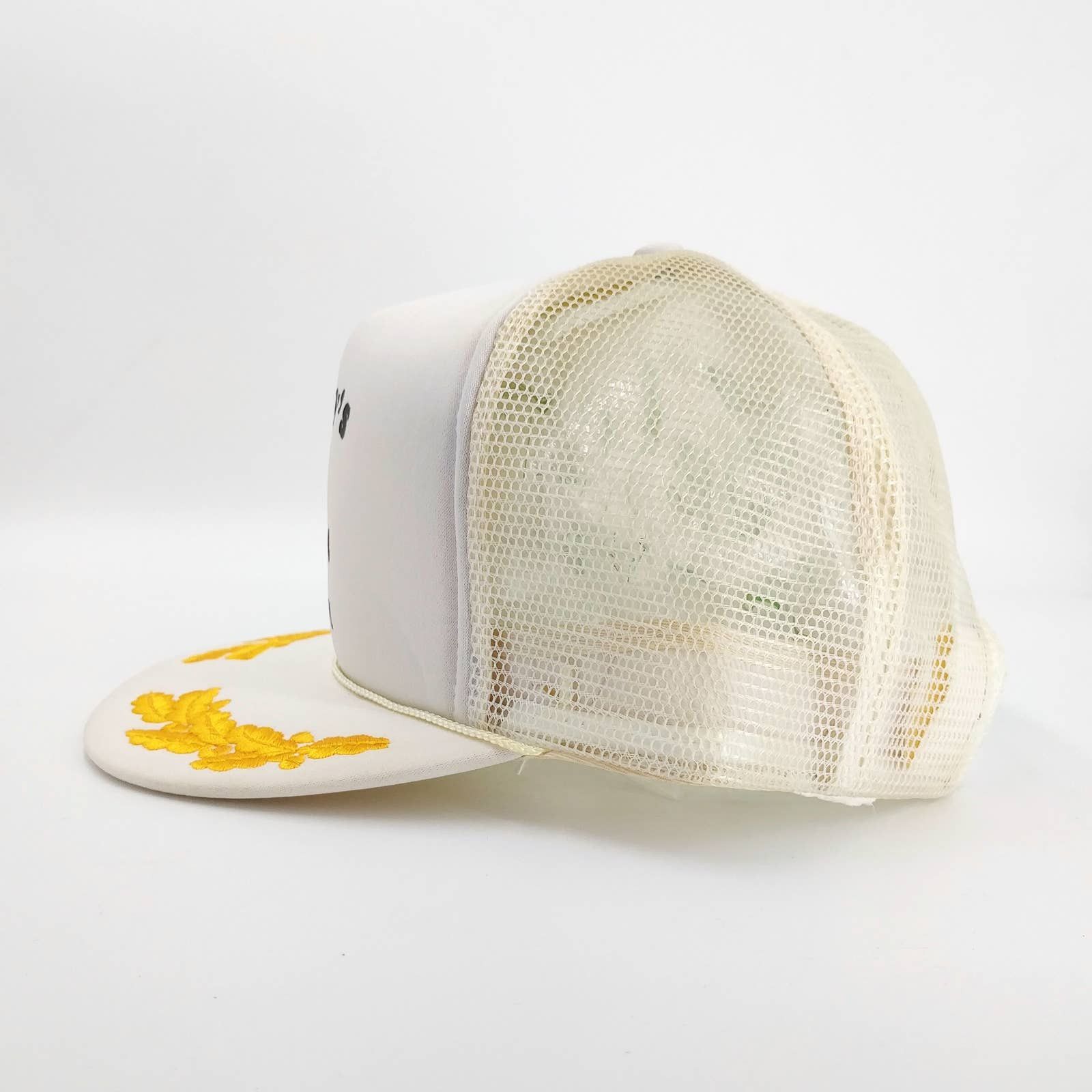 Vintage Vintage Harry's Place Snapback Trucker Hat Gold Leaf Brim Size ONE SIZE - 5 Thumbnail