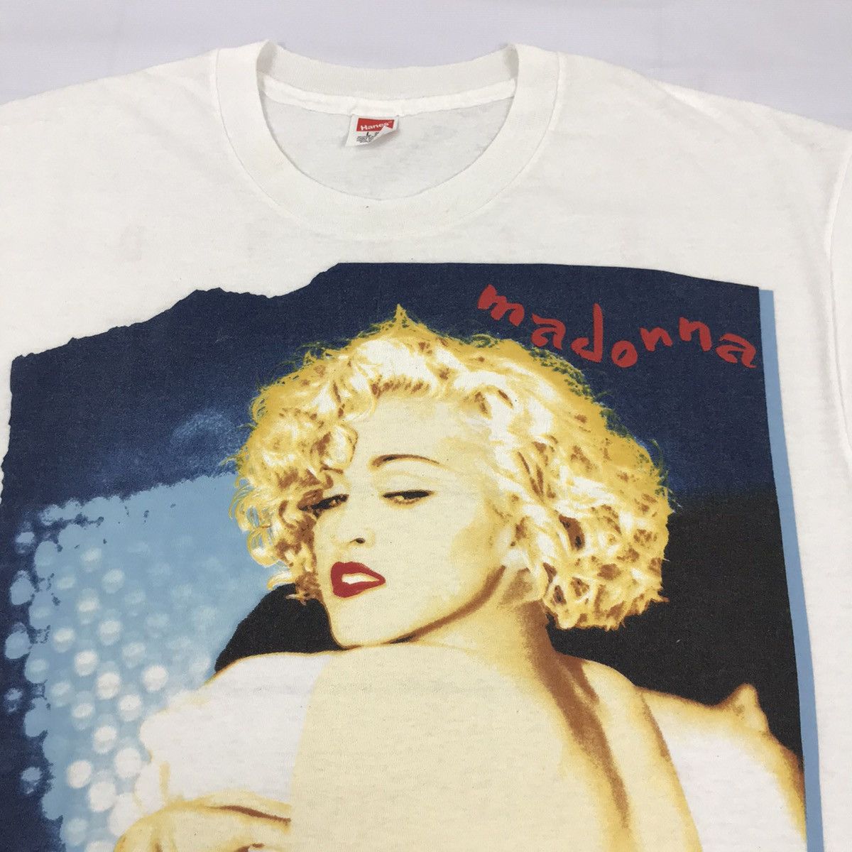 Band Tees × Vintage Vintage MADONNA blond ambition world tour promo t-shirt Size US L / EU 52-54 / 3 - 4 Thumbnail