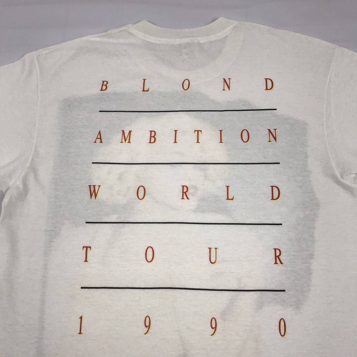 Band Tees × Vintage Vintage MADONNA blond ambition world tour promo t-shirt Size US L / EU 52-54 / 3 - 5 Thumbnail