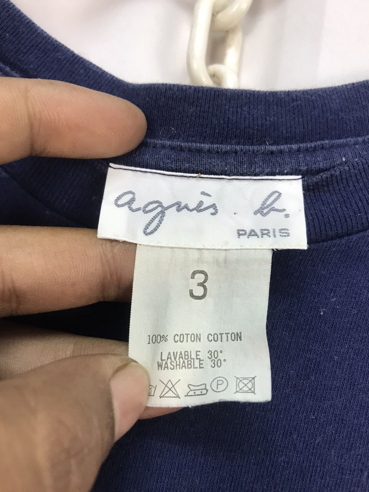 Designer × agnes b. Agnes B plain ladies tshirt Size M / US 6-8 / IT 42-44 - 3 Thumbnail