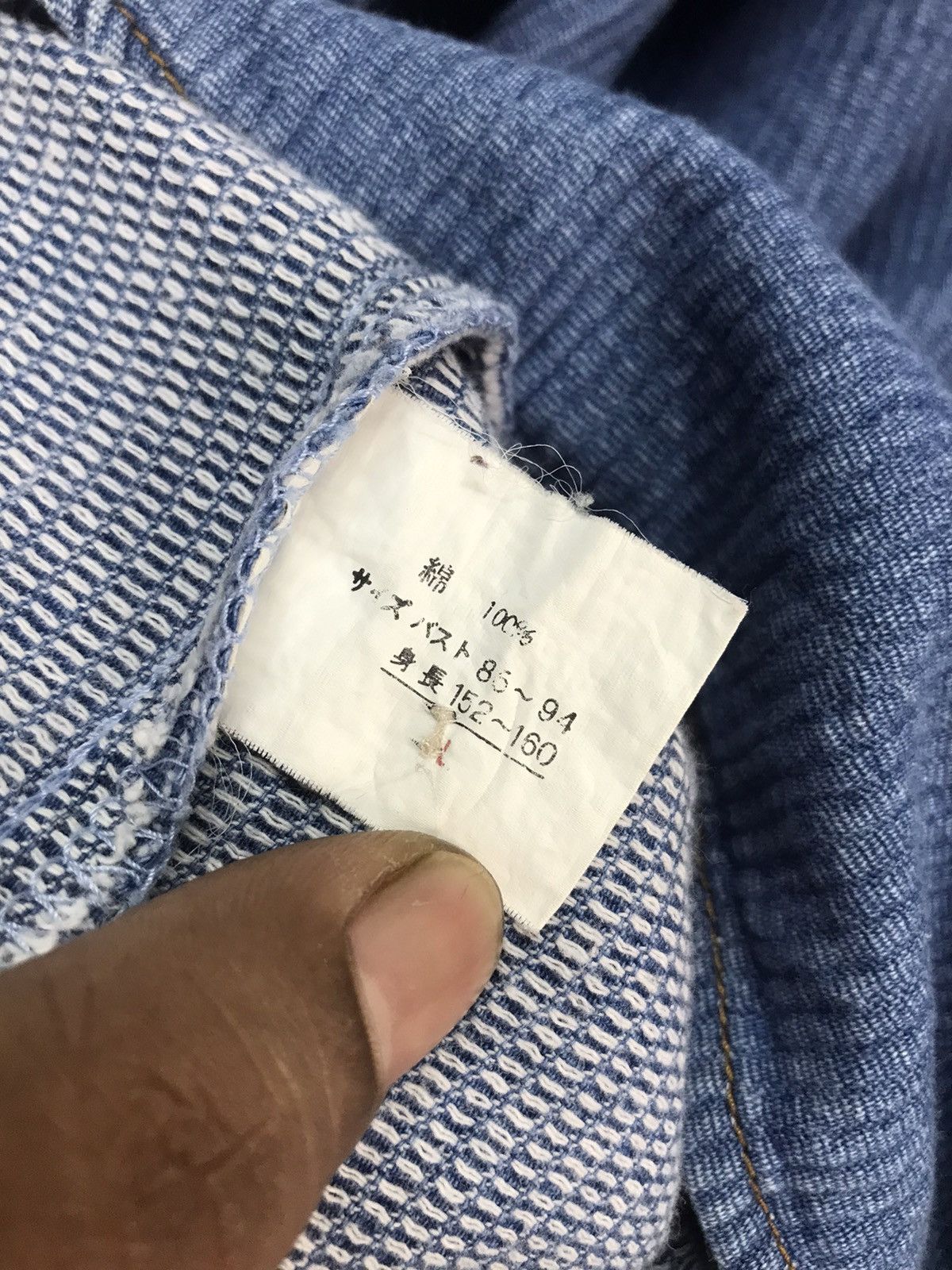 Japanese Brand × Vintage 🔥UNISEX 🔥Vintage pullover denim shirt Size US M / EU 48-50 / 2 - 5 Thumbnail