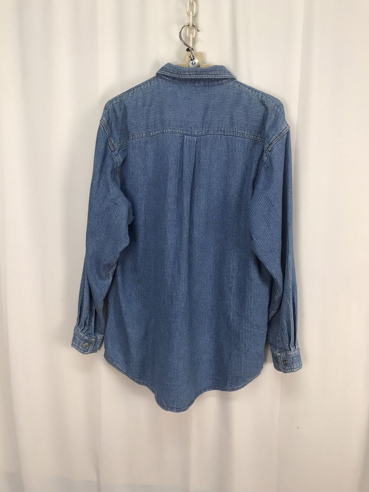 Japanese Brand × Vintage 🔥UNISEX 🔥Vintage pullover denim shirt Size US M / EU 48-50 / 2 - 8 Thumbnail