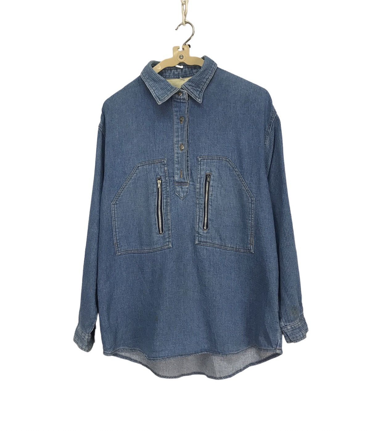 Japanese Brand × Vintage 🔥UNISEX 🔥Vintage pullover denim shirt Size US M / EU 48-50 / 2 - 1 Thumbnail